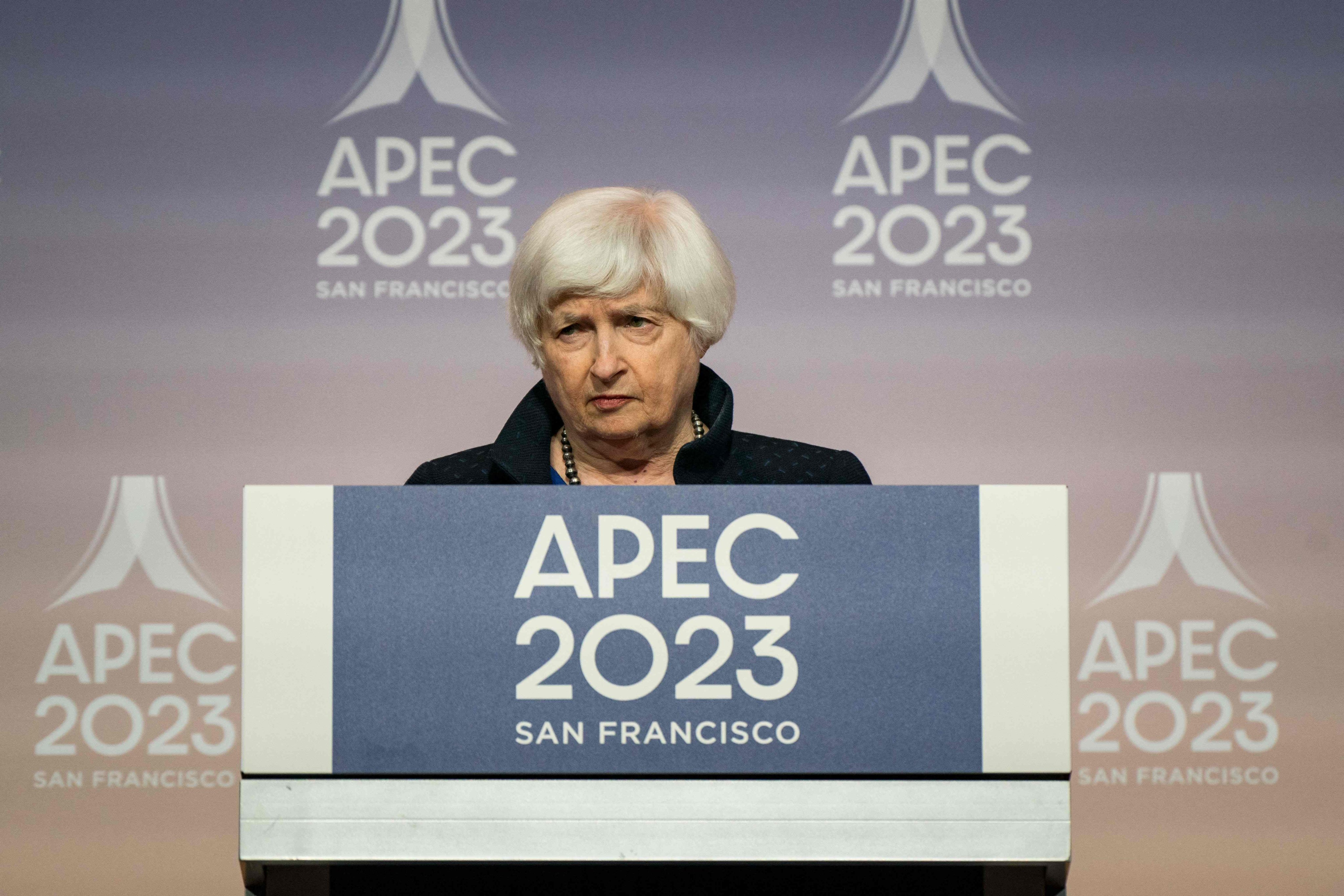 US Treasury Secretary Janet Yellen says Apec members discussed the slowing Chinese economy. Photo: Getty Images via AFP