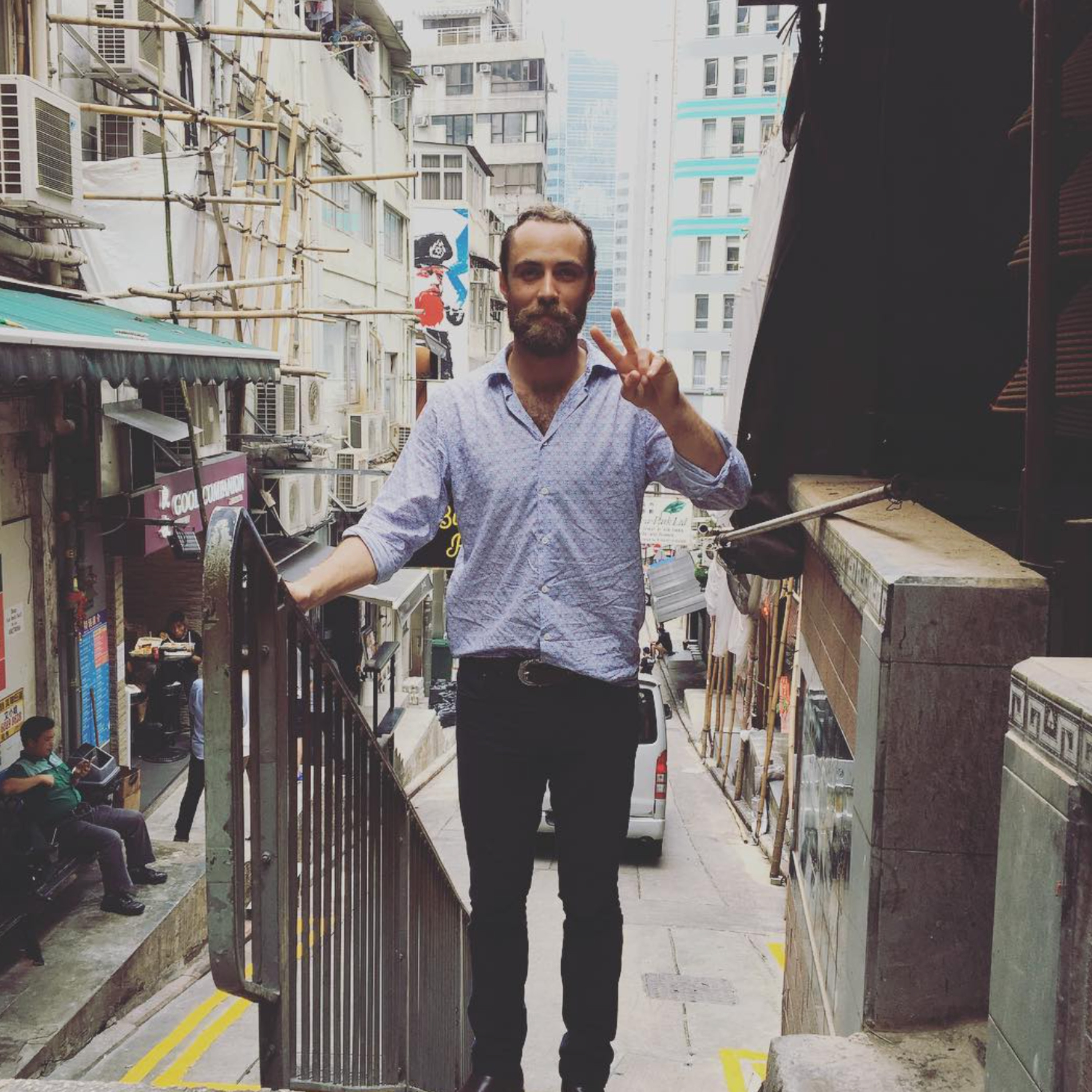 James Middleton in Hong Kong. Photo: @jmidy/Instagram