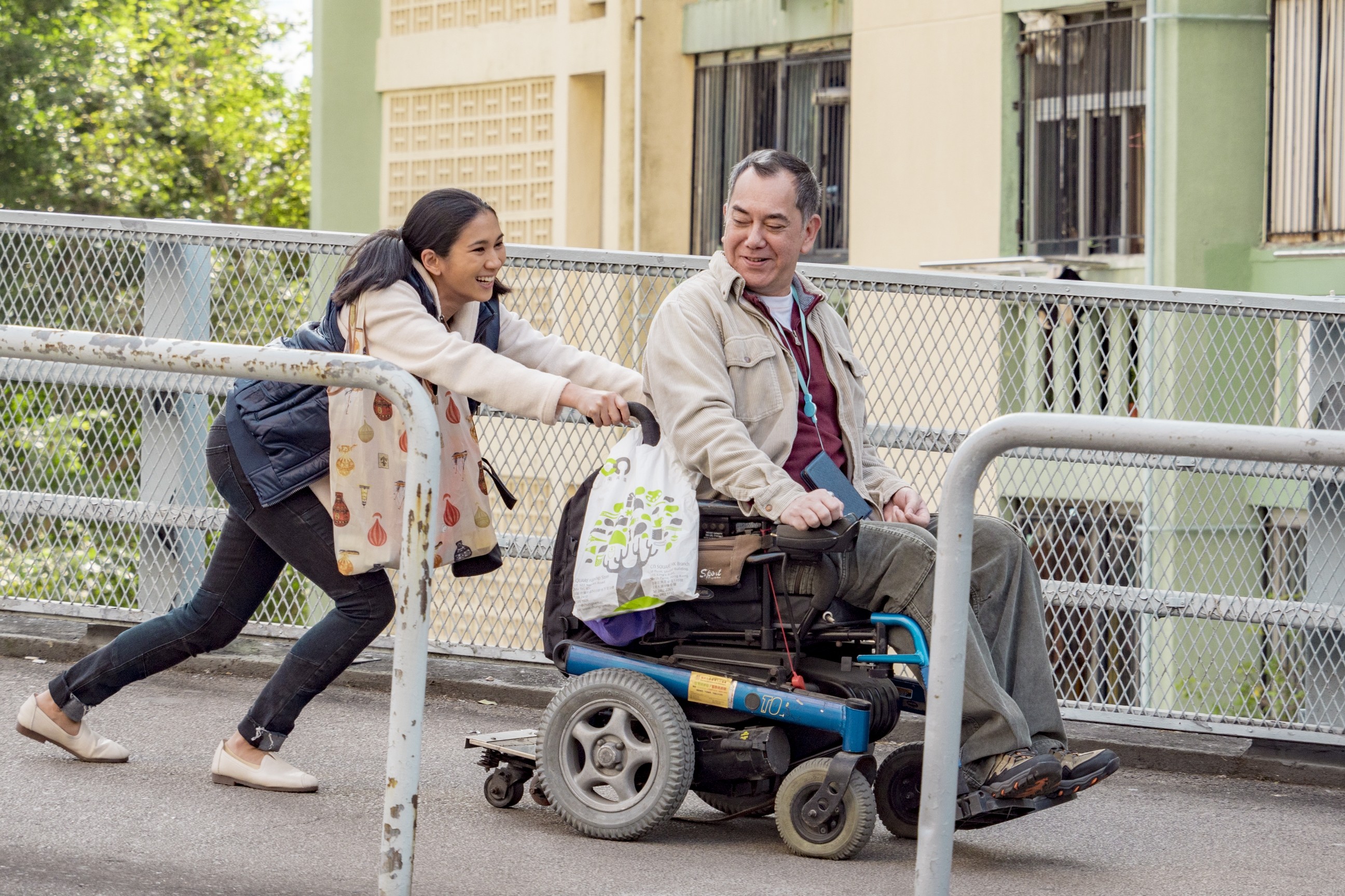Crisel Consunji (left) and Anthony Wong in a still from “Still Human”.