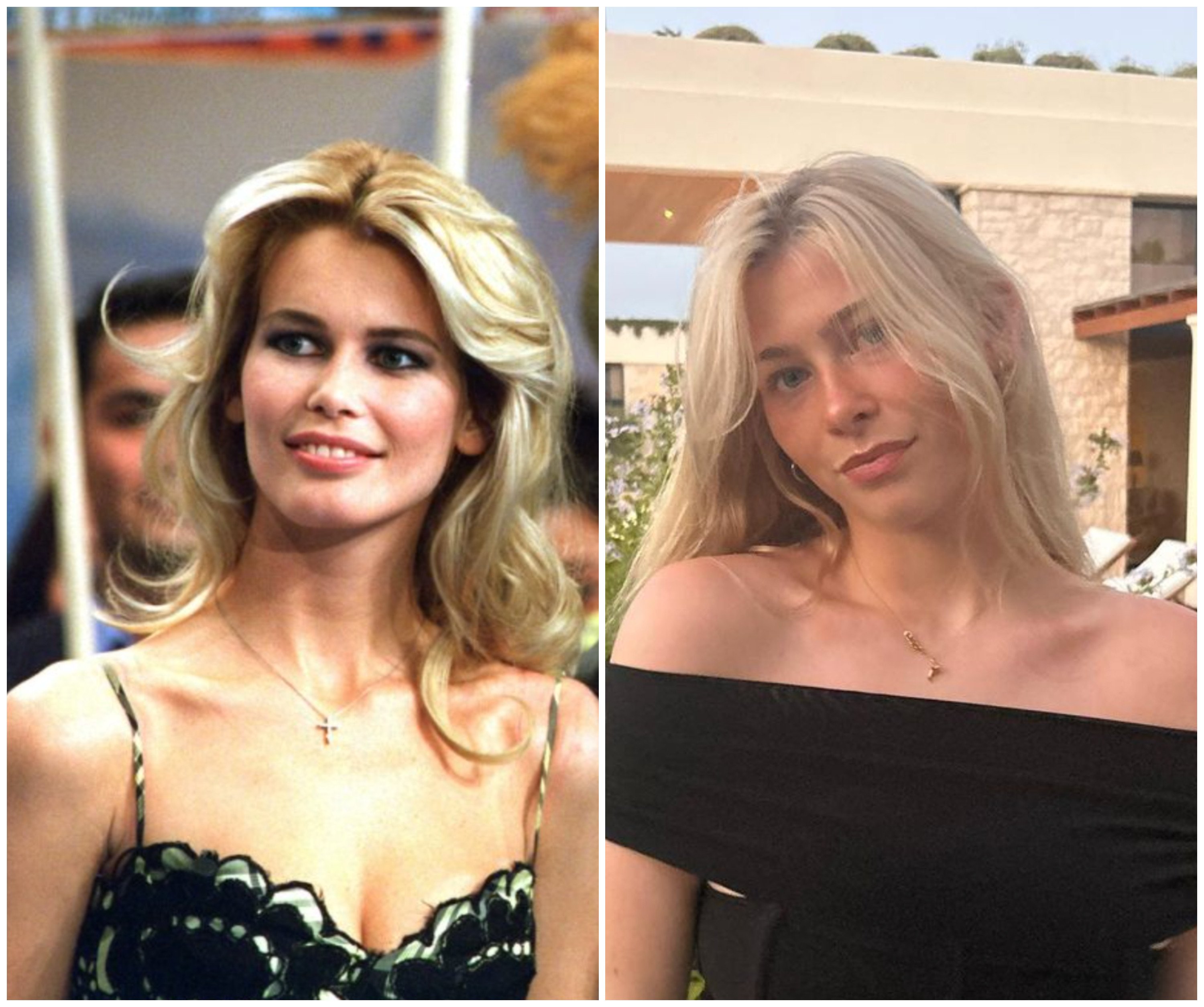 Claudia Schiffer’s lookalike daughter Clementine Vaughn is gaining more attention lately. Photos: AFP,  @clementine_vaughn_/Instagram