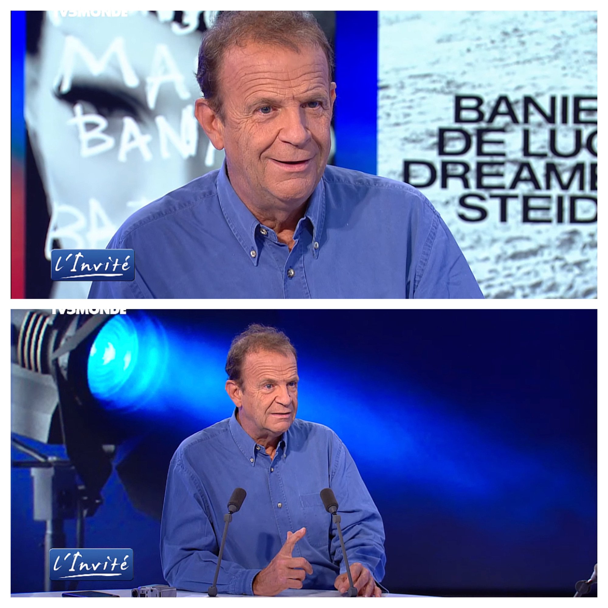 François-Marie Banier went on TV five years after his conviction to talk about the Bettencourt affair – and his latest photography exhibitions. Photo: L’Invité/YouTube