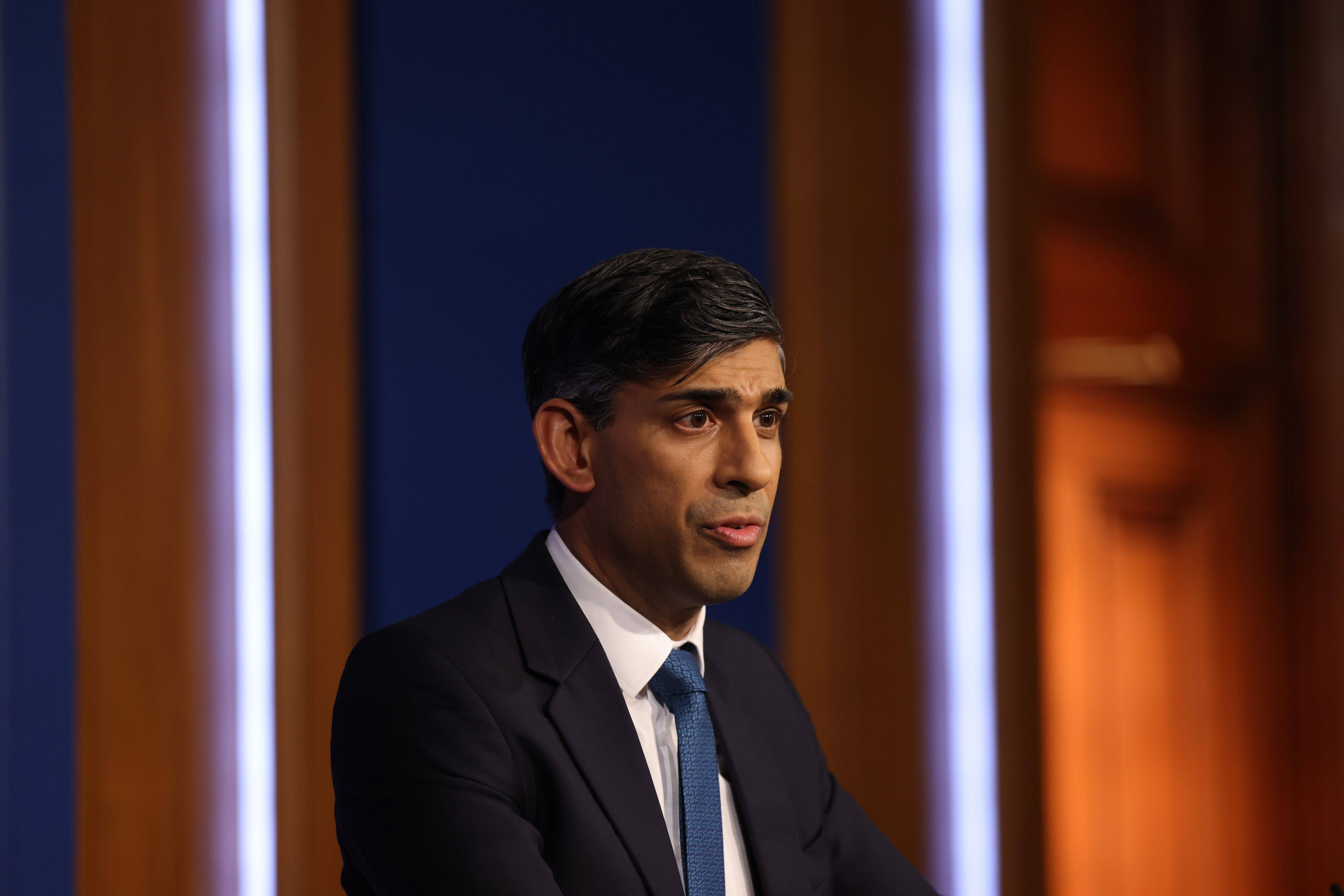UK Prime Minister Rishi Sunak said he is not giving up on deporting asylum seekers to Rwanda and suggested he would be willing to change British laws to make it happen. Photo: Bloomberg