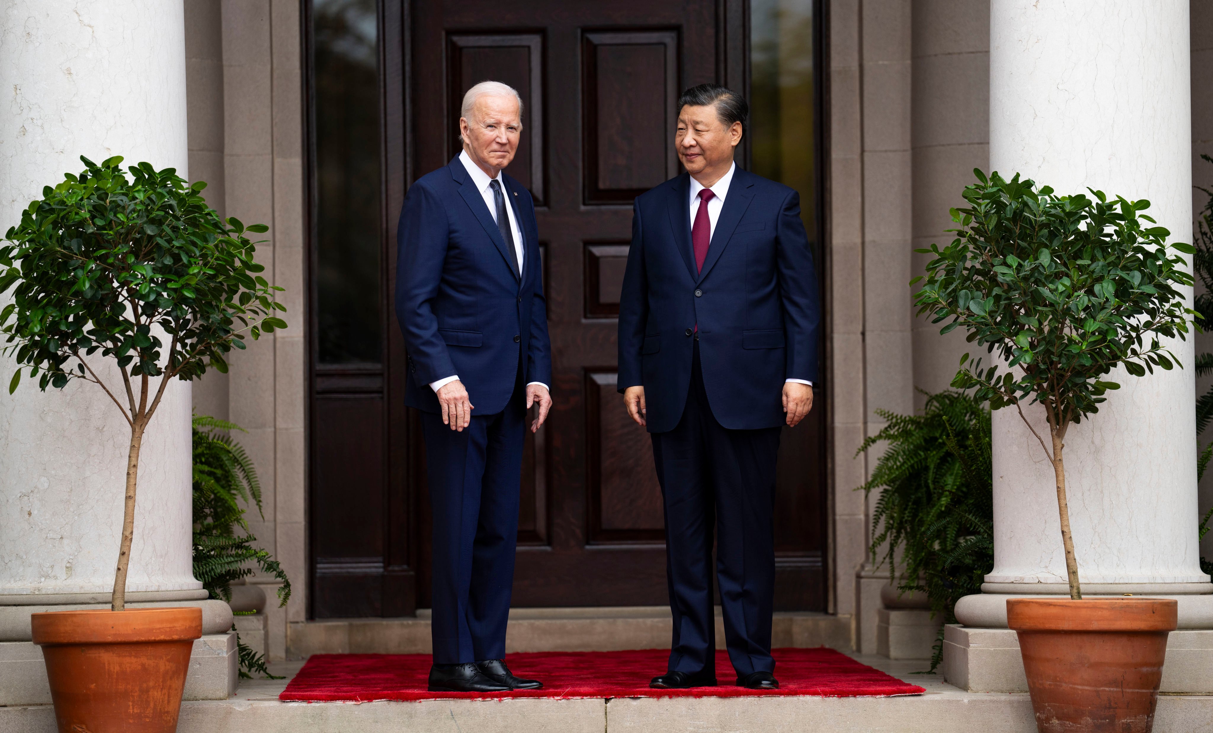US President Joe Biden and his Chinese counterpart Xi Jinping at the Filoli Estate in Woodside, California, ahead of their meeting on Wednesday. Photo: AP