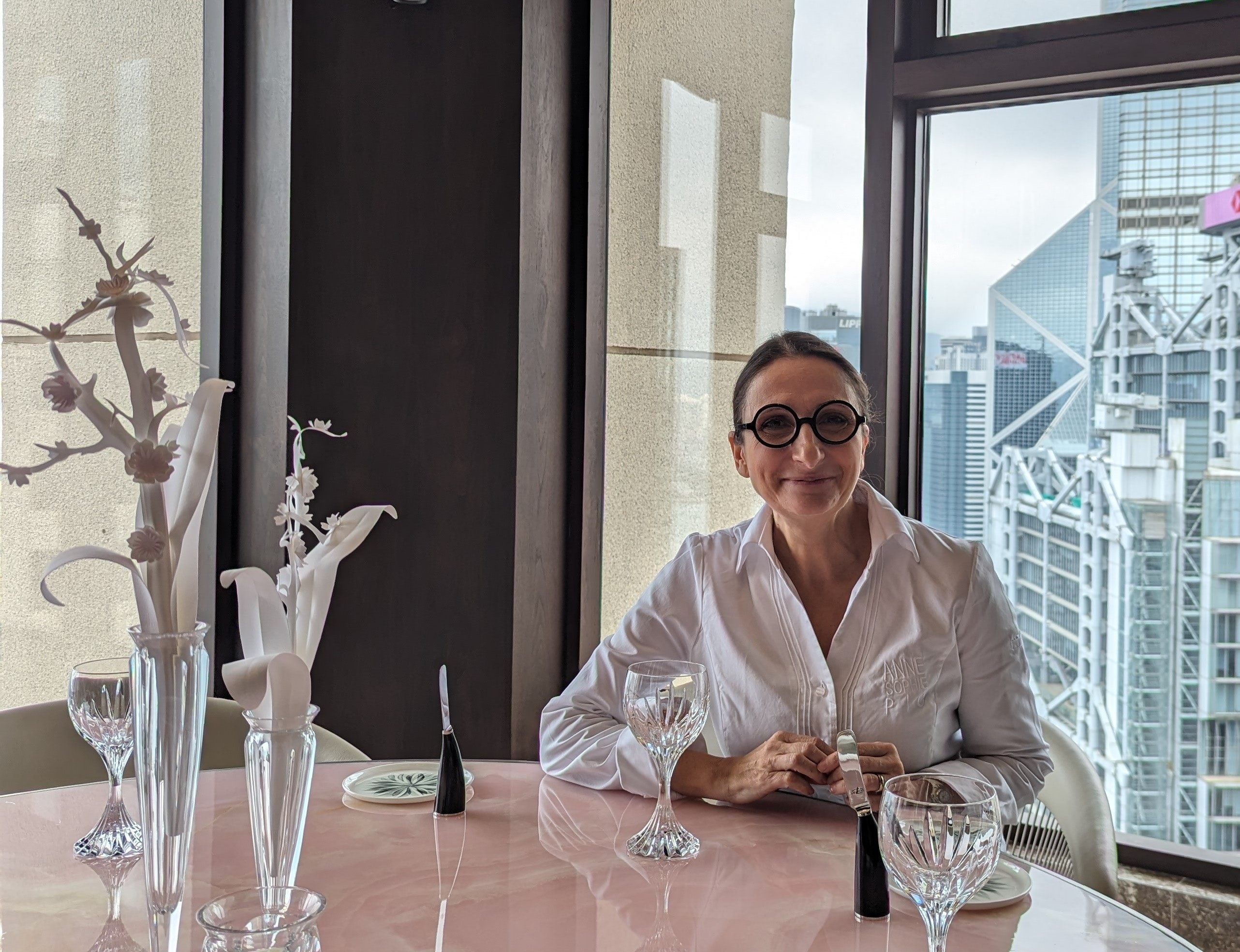 Chef Anne-Sophie Pic at Cristal Room in Hong Kong. Photo: Lisa Cam
