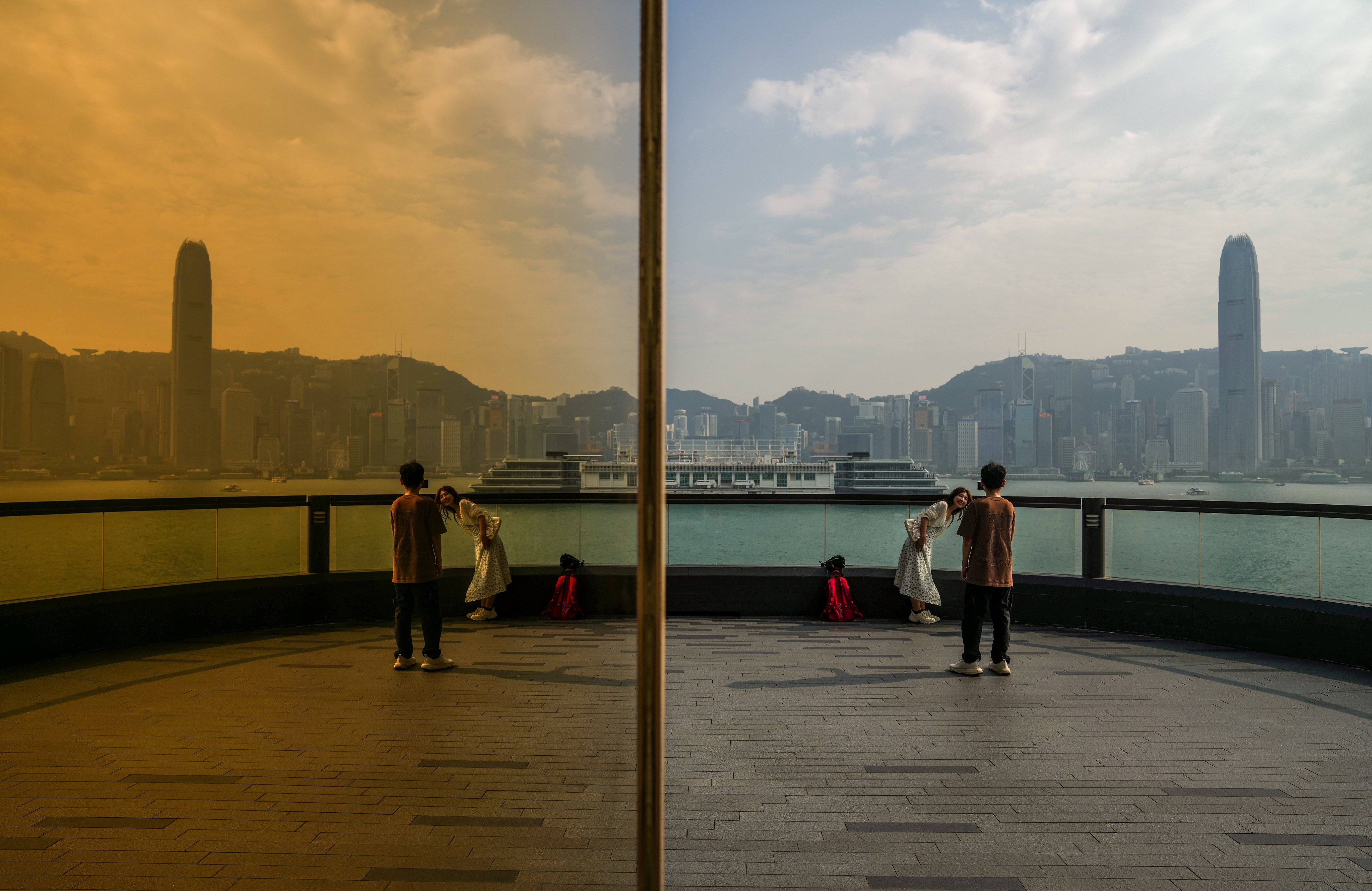 The China Ferry Terminal Observation Deck in Tsim Sha Tsui. Several listed companies in Hong Kong and the mainland are leveraging YoujiVest’s climate risk analysis to meet regulatory compliance requirements and to review the location of their assets. Photo: Sam Tsang