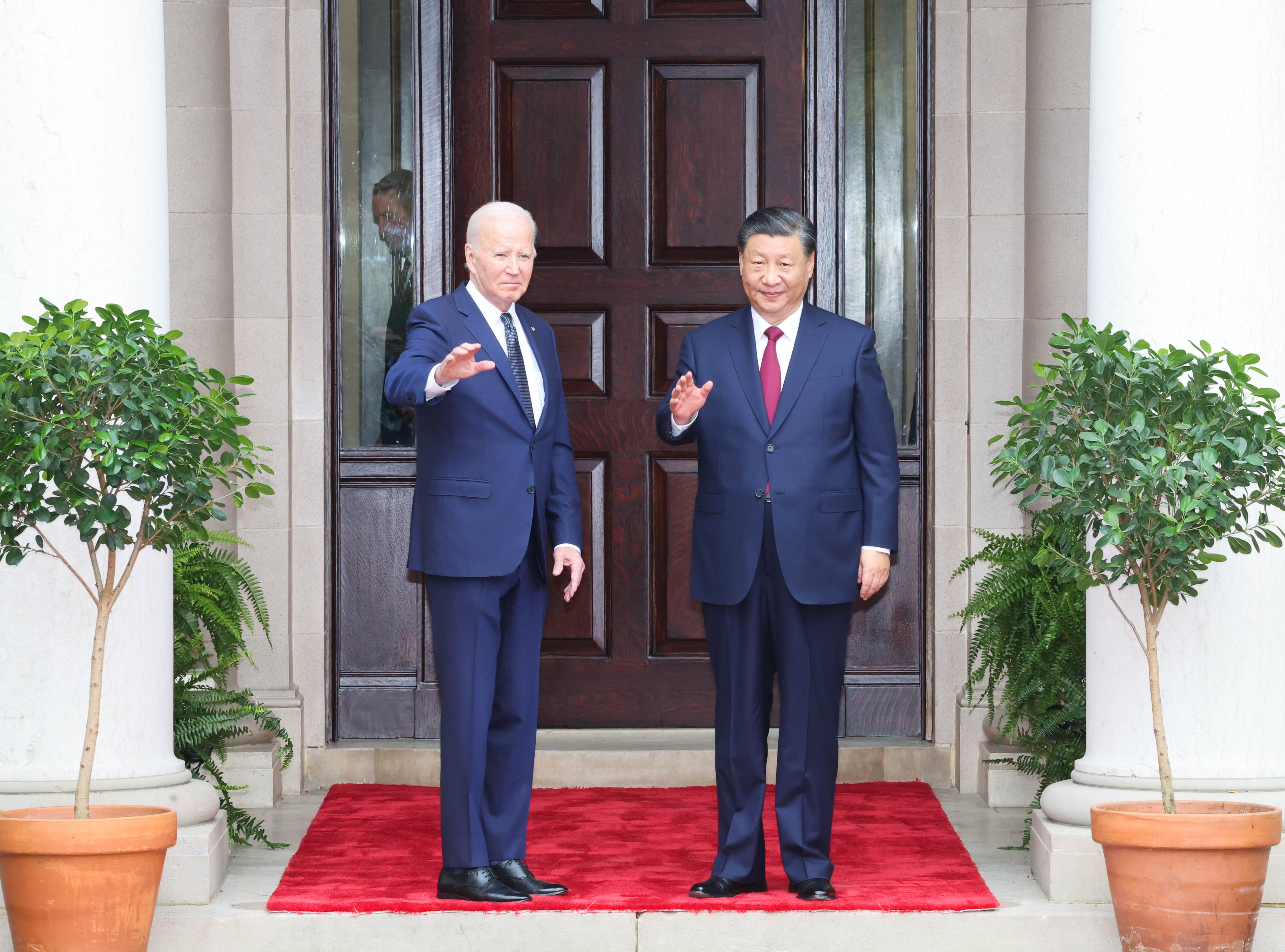 Chinese President Xi Jinping meets US President Joe Biden at Filoli Estate in Woodside, south of San Francisco, on Wednesday. Photo: EPA-EFE/Xinhua