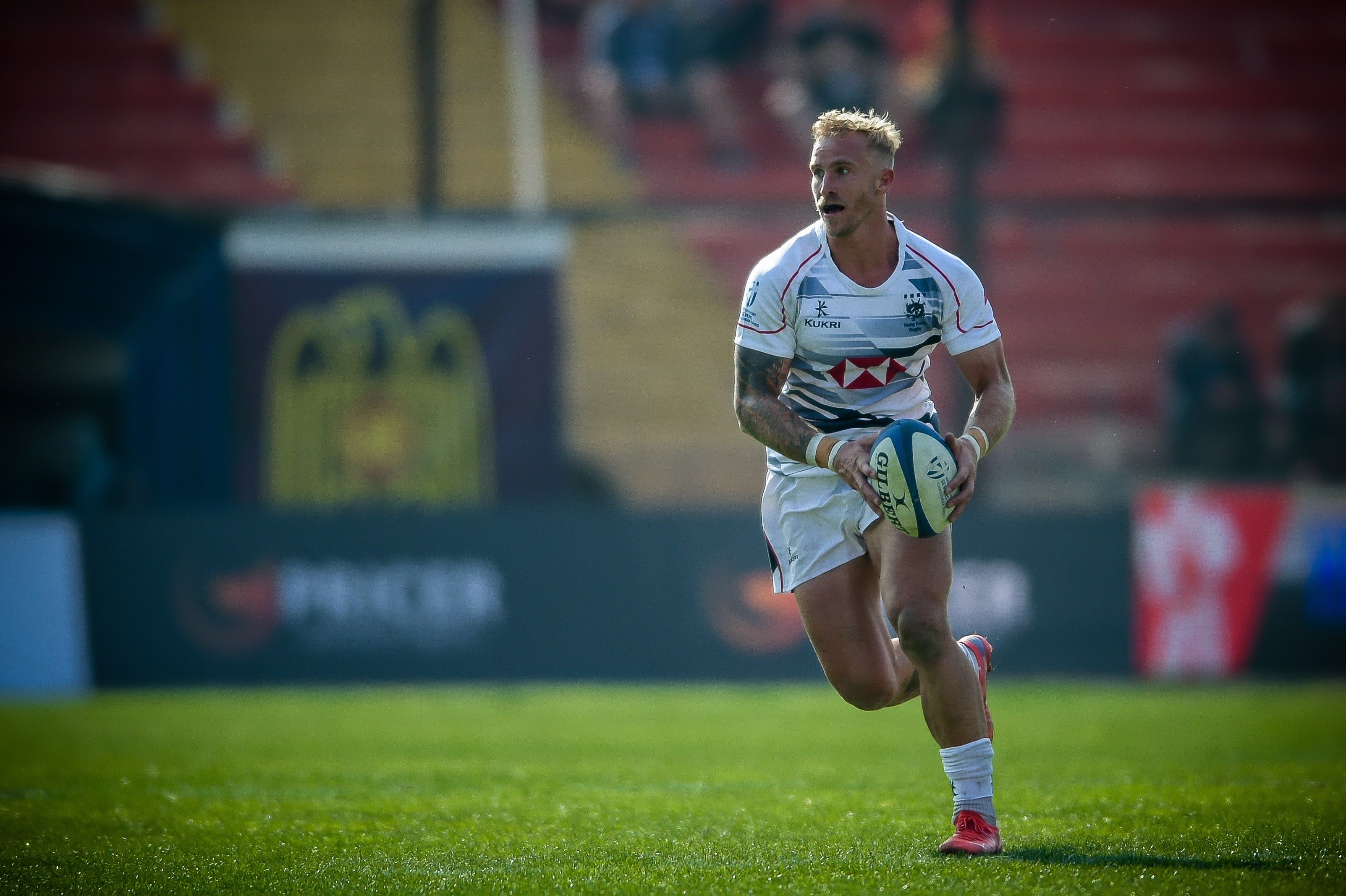 Hong Kong captain Max Woodward will lead his side into battle once more this weekend. Photo: Fotogramax