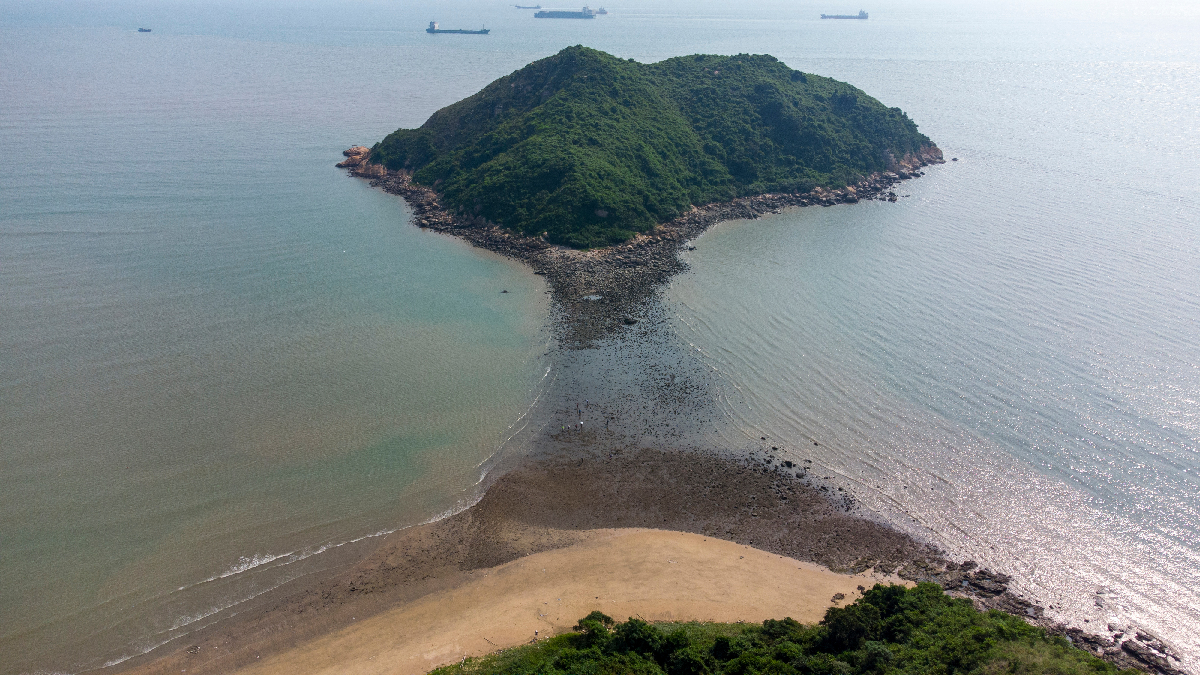 The men were found on Peaked Hill, off Hong Kong’s Lantau Island. Photo: Shutterstock