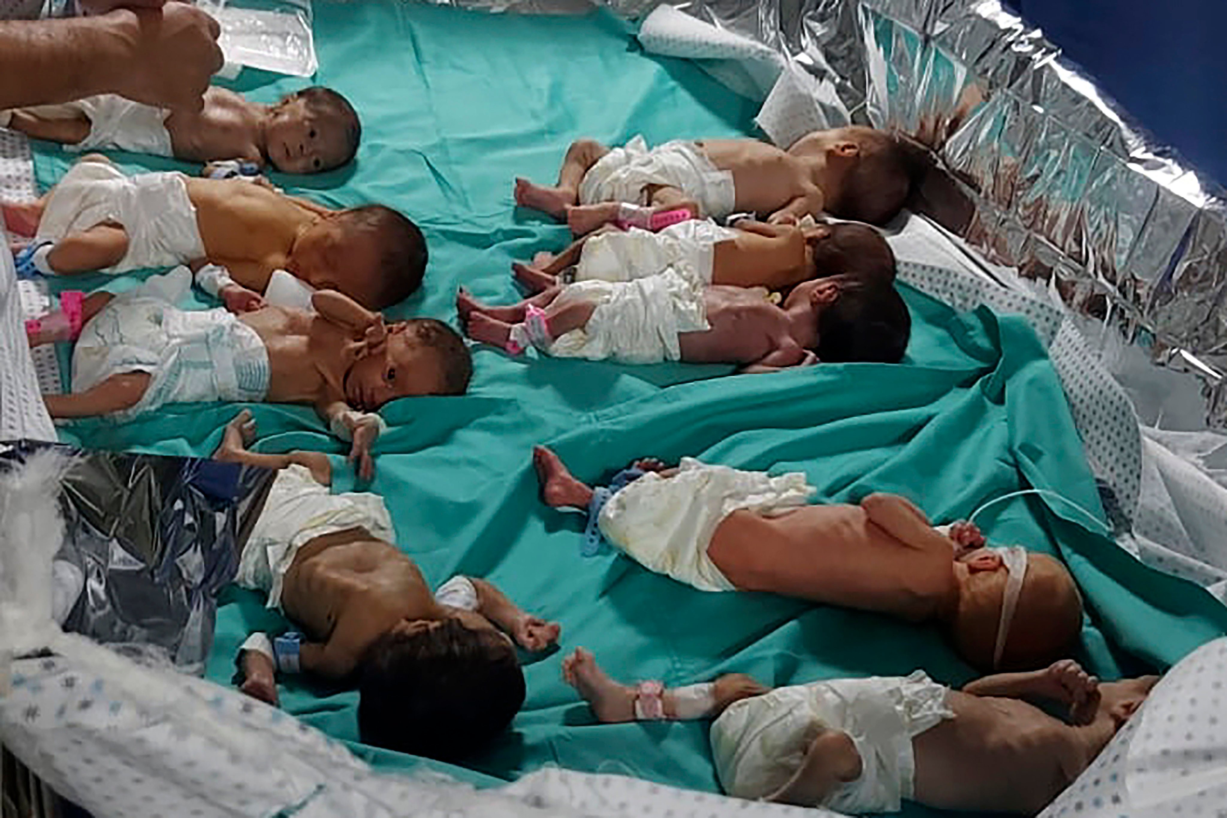 Premature Palestinian babies in the al-Shifa hospital in Gaza on November 12. On Sunday there were reports that at least 30 such babies were being evacuated. Photo: Dr Marawan Abu Saada via AP