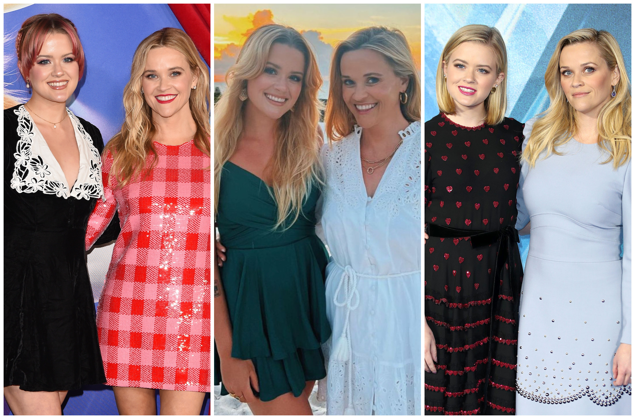 Reese Witherspoon and Ava Phillippe’s looks always seem to complement each other. Photos: FilmMagic, @reesewitherspoon/Instagram, WireImage