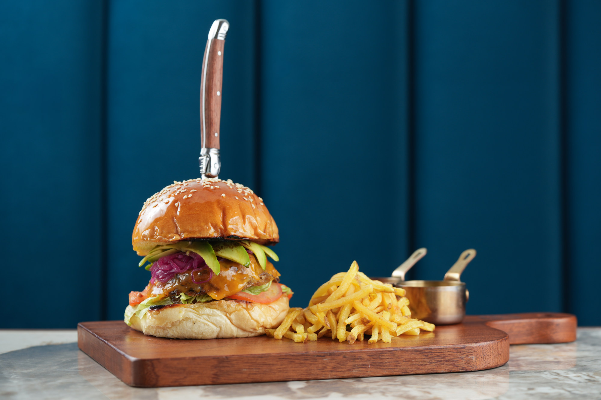 For Delicious USA, L’Altro Italian Restaurant Macao is serving up a US black Angus beefburger with fries. Photo: L’Altro Italian Restaurant Macao