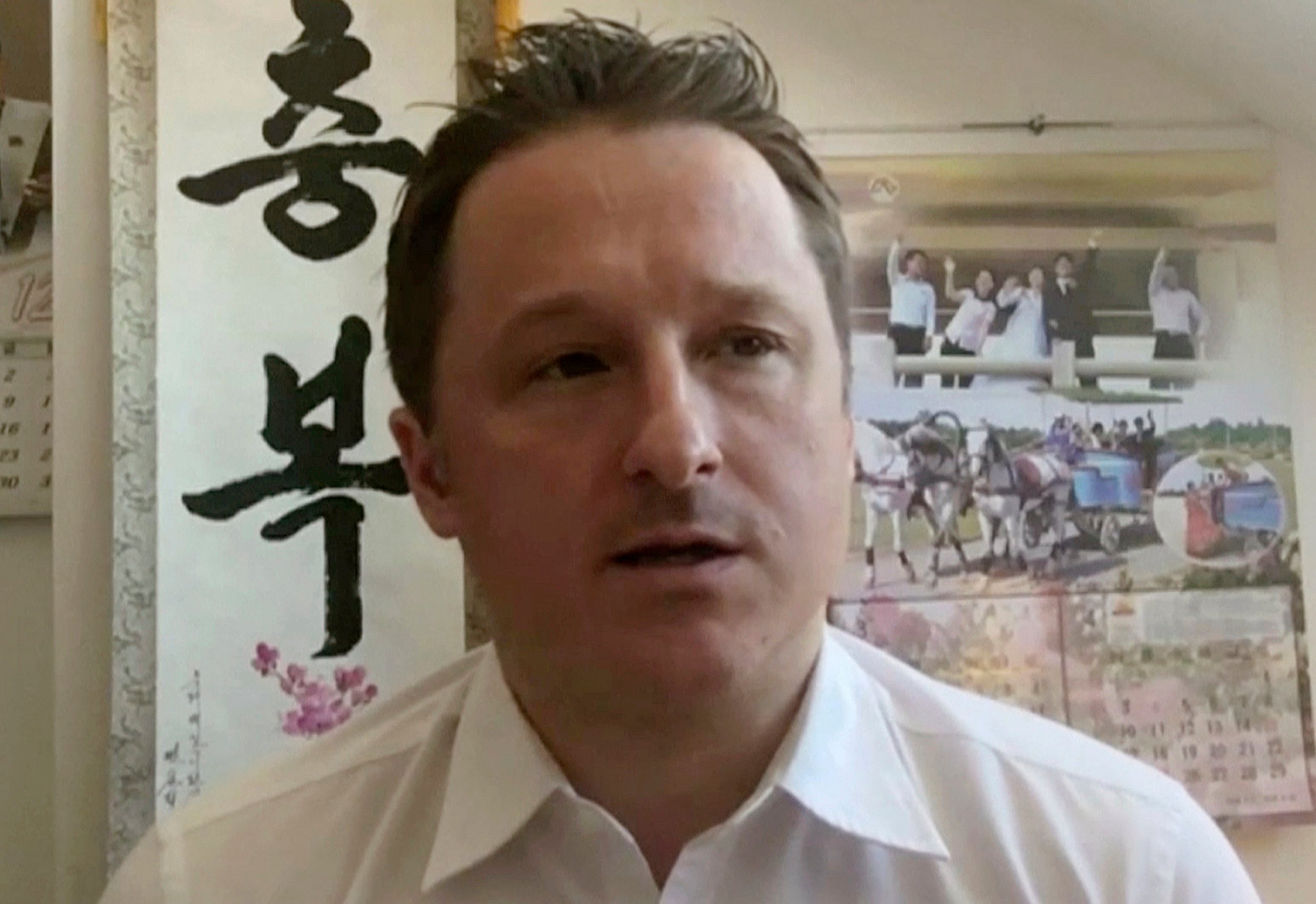 Michael Spavor, director of Paektu Cultural Exchange, in Yanji, China in 2017. Photo: AP 