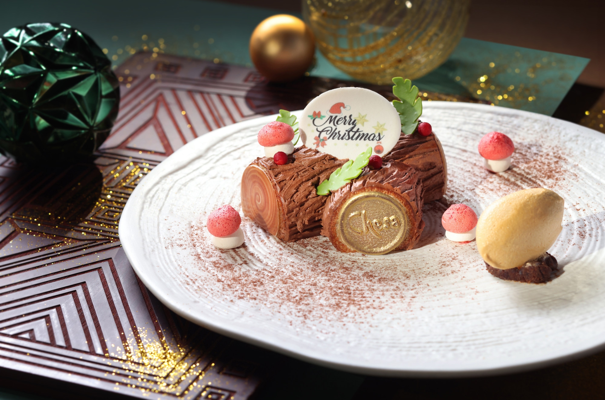 Chesa serves up a festive yule log for Christmas. Photo: The Peninsula
