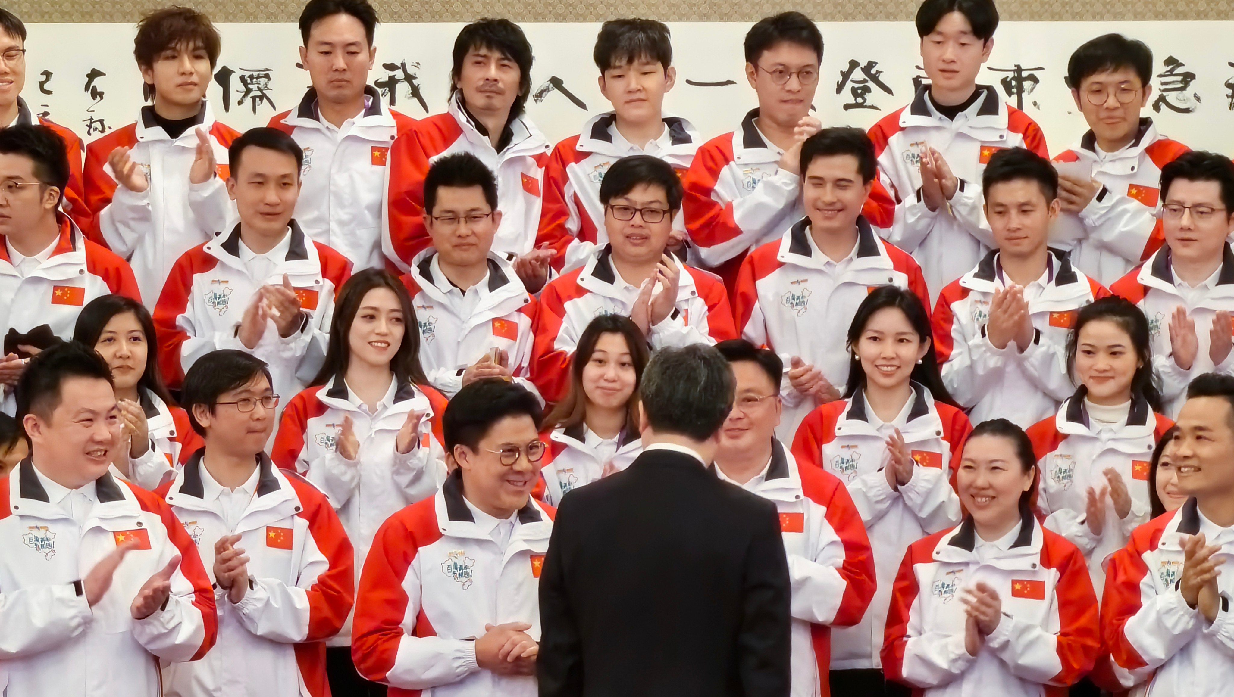 Chinese Vice-Premier Ding Xuexiang meets the Hong Kong youth delegation in Beijing. Photo: Pool