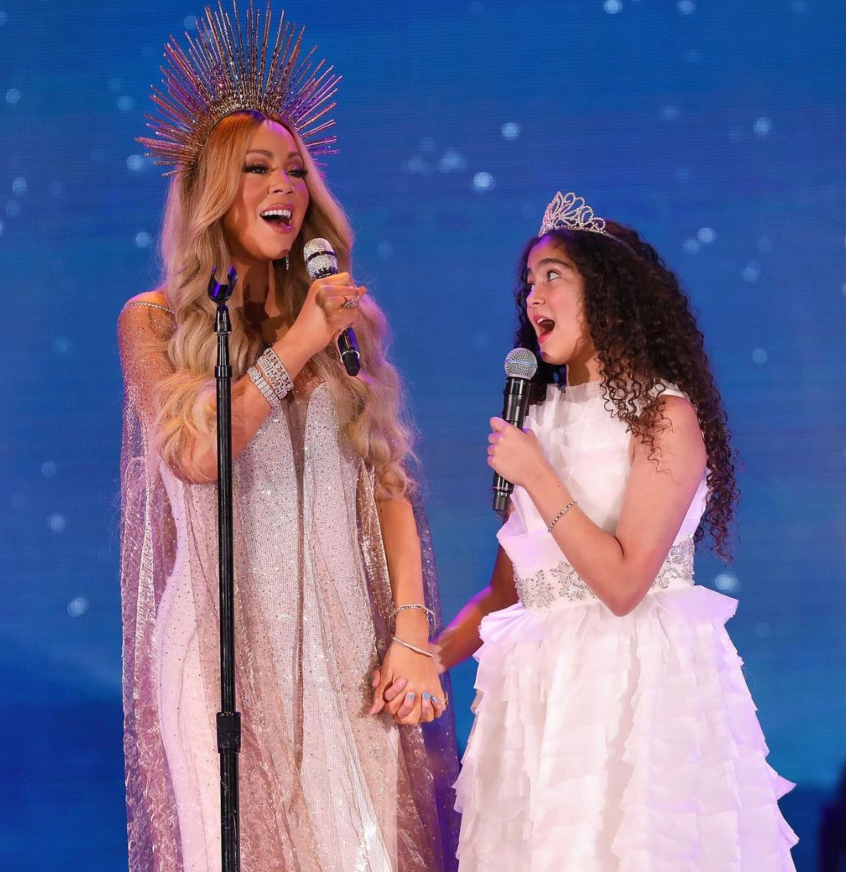 Mariah Carey and her daughter Monroe Cannon do princessy looks better than anyone. Photo: @mariahcarey/Instagram