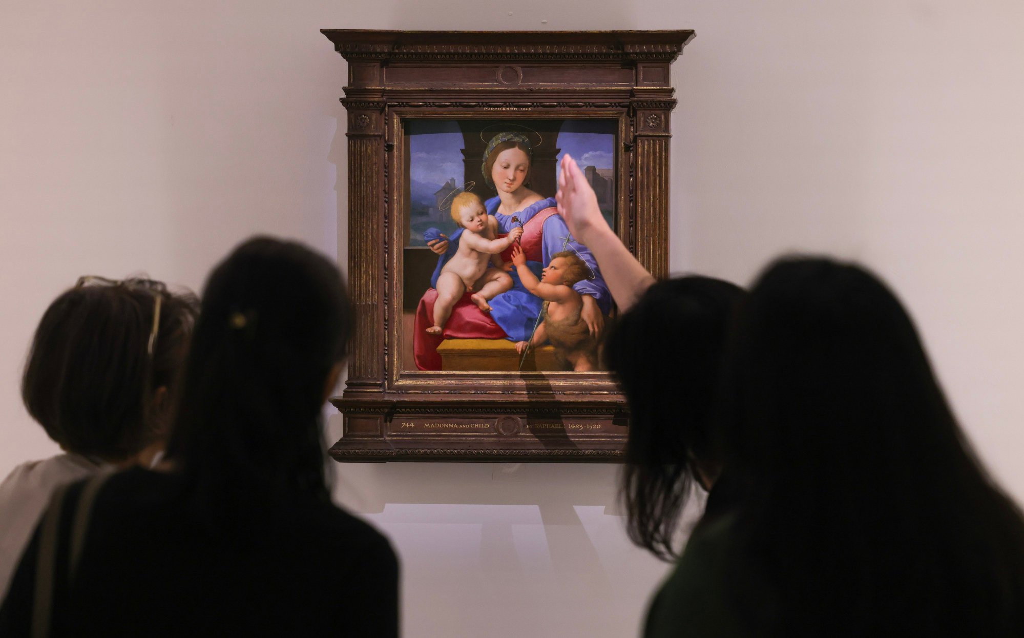 The Virgin and Child with the Infant Saint John the Baptist (“The Garvagh Madonna”) by Raphael is among the works on show. Photo: May Tse