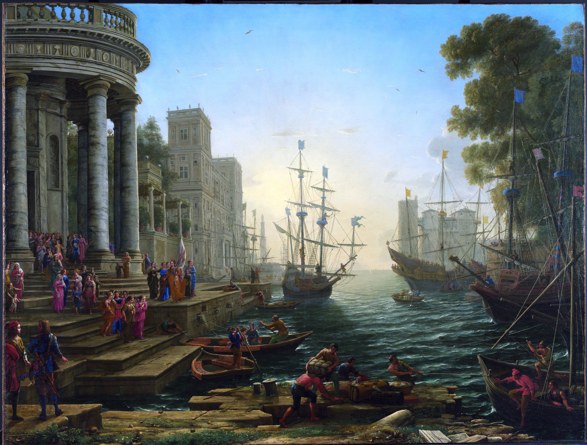 Seaport with the Embarkation of Saint Ursula. Photo: National Gallery