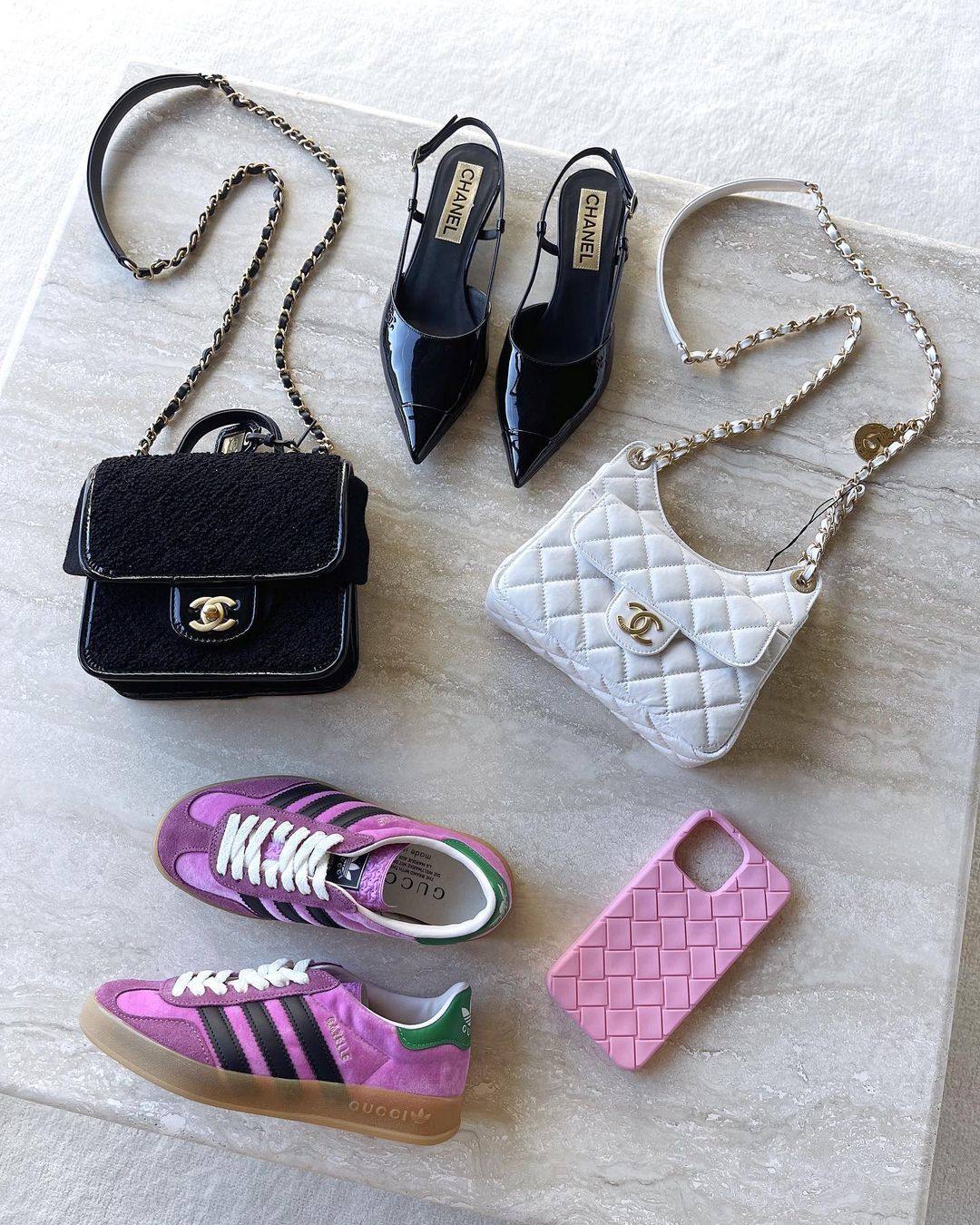 Various online platforms connect clued-up digital shoppers with vintage designer pieces sourced all over the world, such as these preloved Chanel, Gucci and Bottega Veneta accessories available from Gab Waller. Photo: Handout