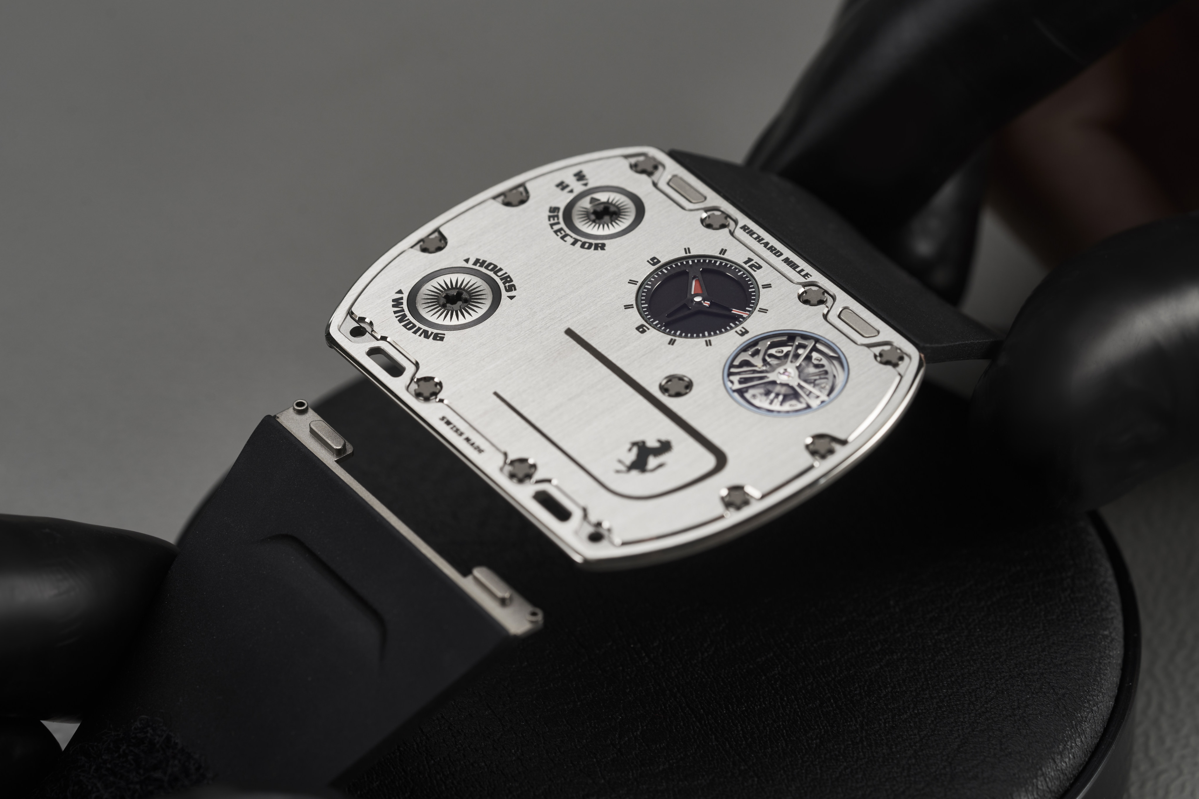 The Richard Mille UP-01 Ferrari breaks new ground in design and manufacture. Photo: Handout             