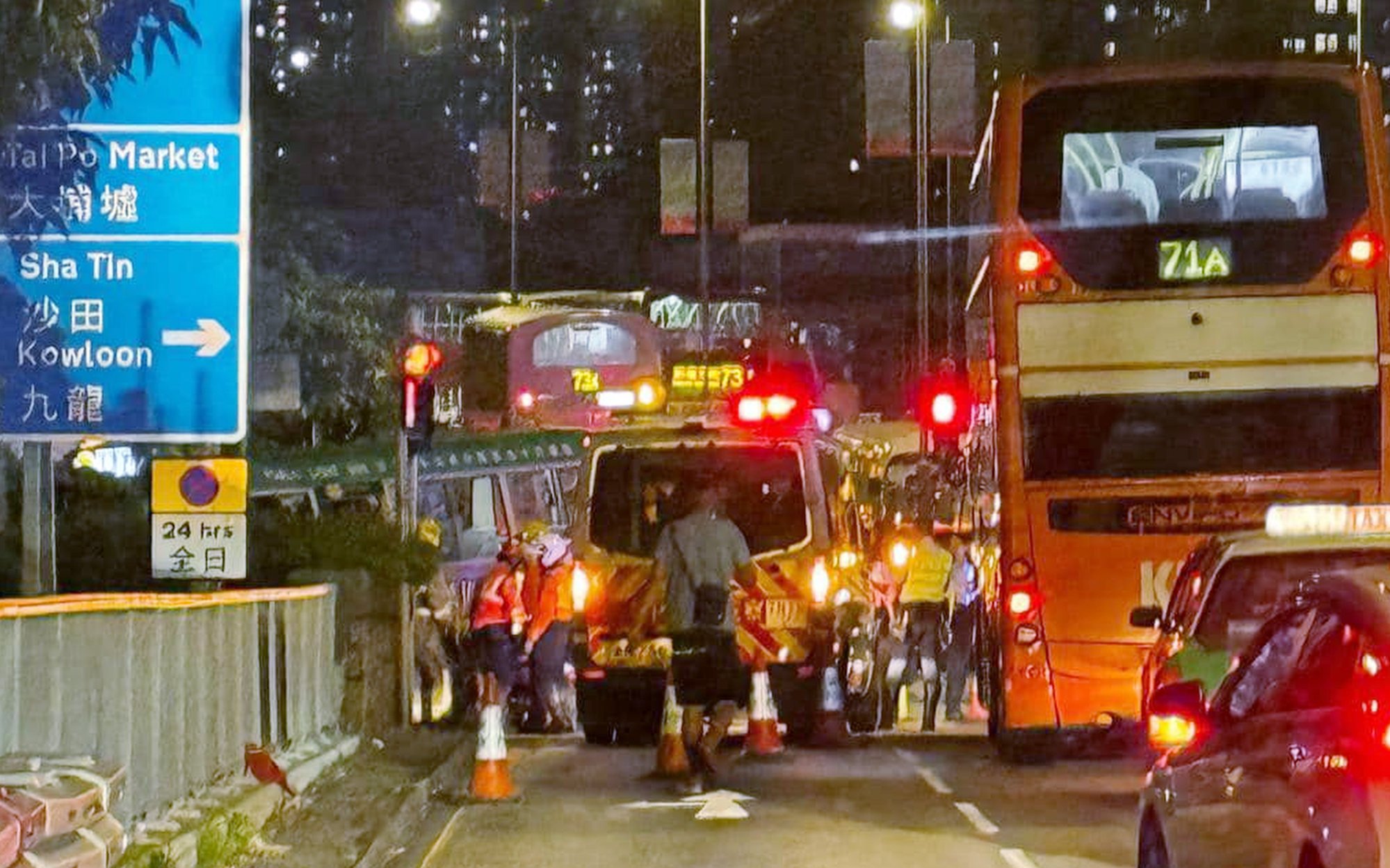 hong kong police investigate crash involving minibus driver, 73, who died after vehicle slammed into wall