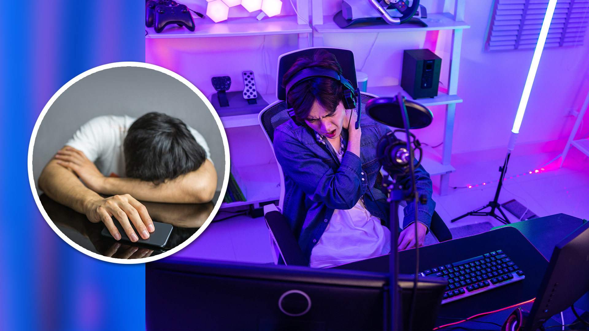 The sudden death of a university student in China after he took part in a series of marathon live-stream gaming sessions as part of an internship has sparked anger on mainland social media. Photo: SCMP composite/Shutterstock
