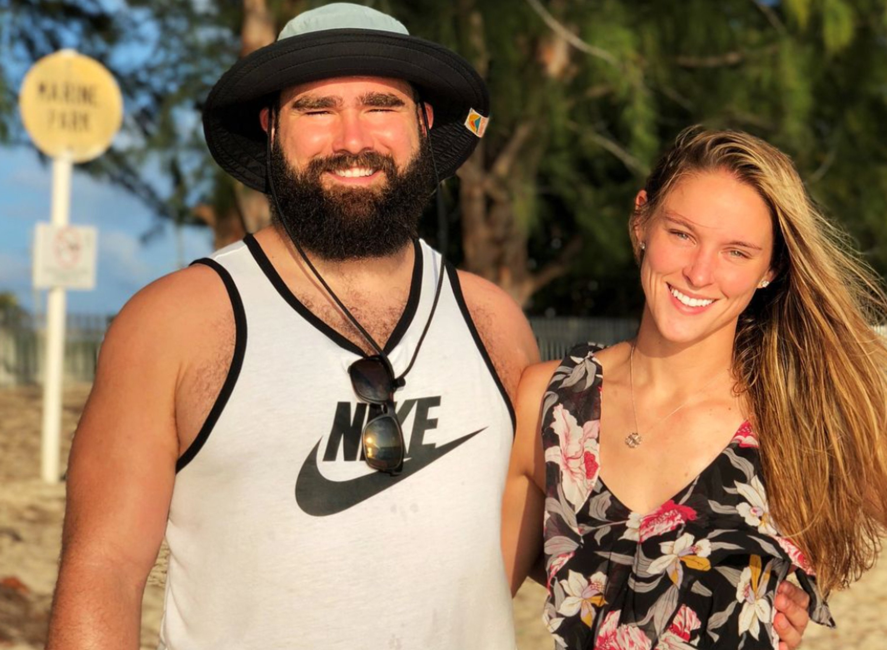 Jason and Kylie Kelce have been married since 2018. Photo: @kykelce/Instagram