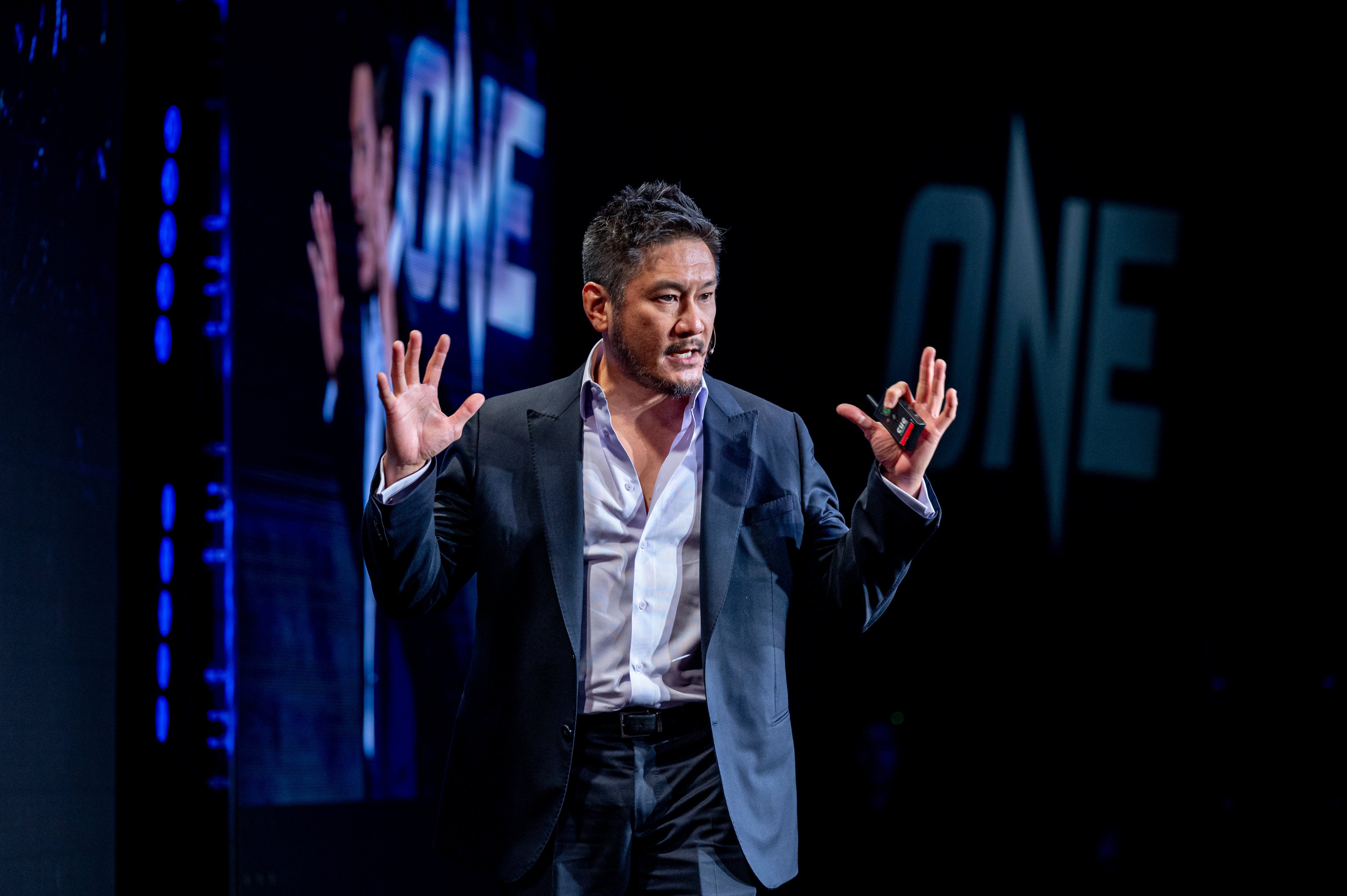 ONE CEO Chatri Sityodtong speaks at a B2B event in Bangkok. Photo: ONE Championship