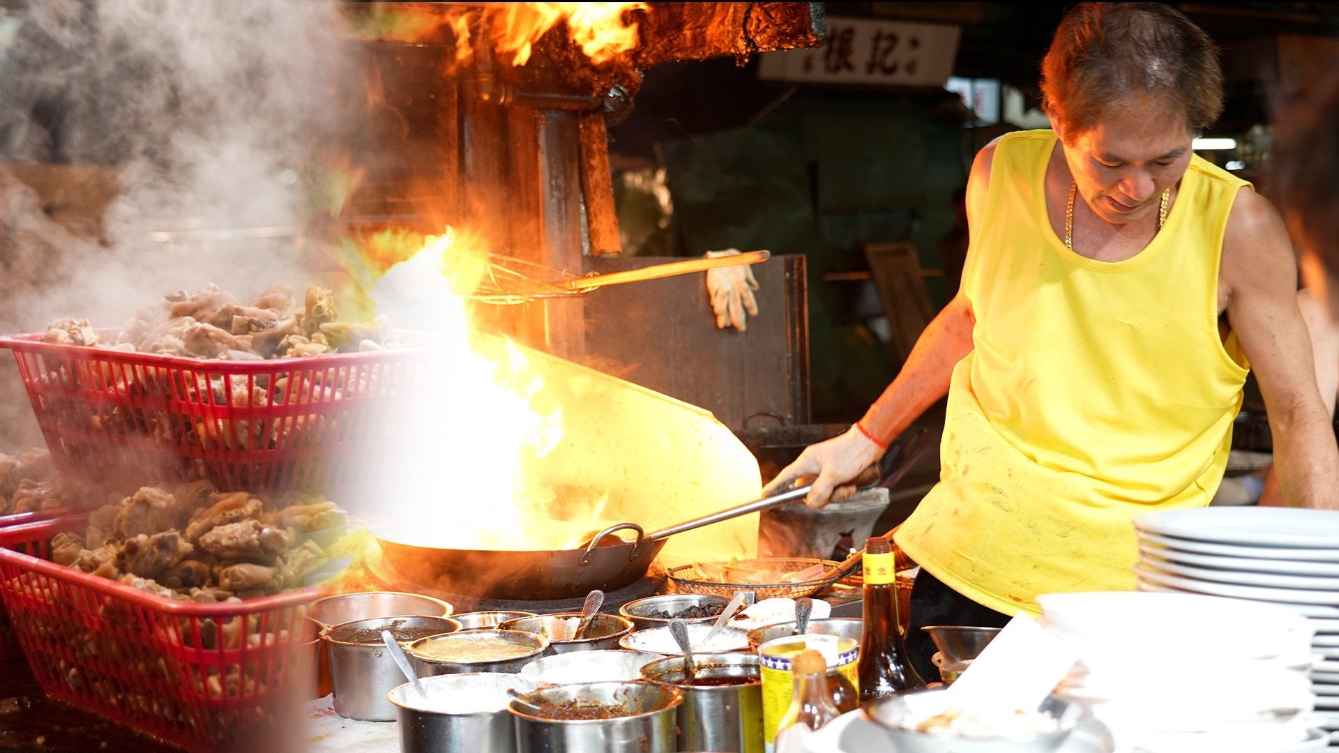 This video explores the history behind the famed food stalls and the families that run them.