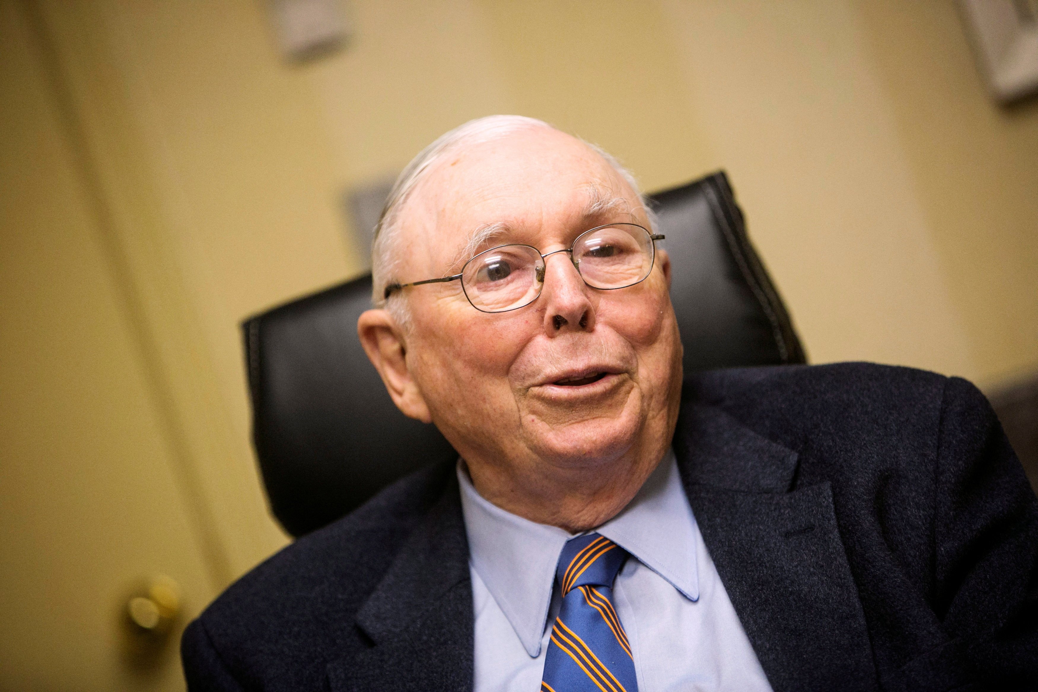 Berkshire Hathaway Vice-Chairman Charlie Munger speaks during an interview in Omaha, Nebraska, in May 2013. Photo: Reuters