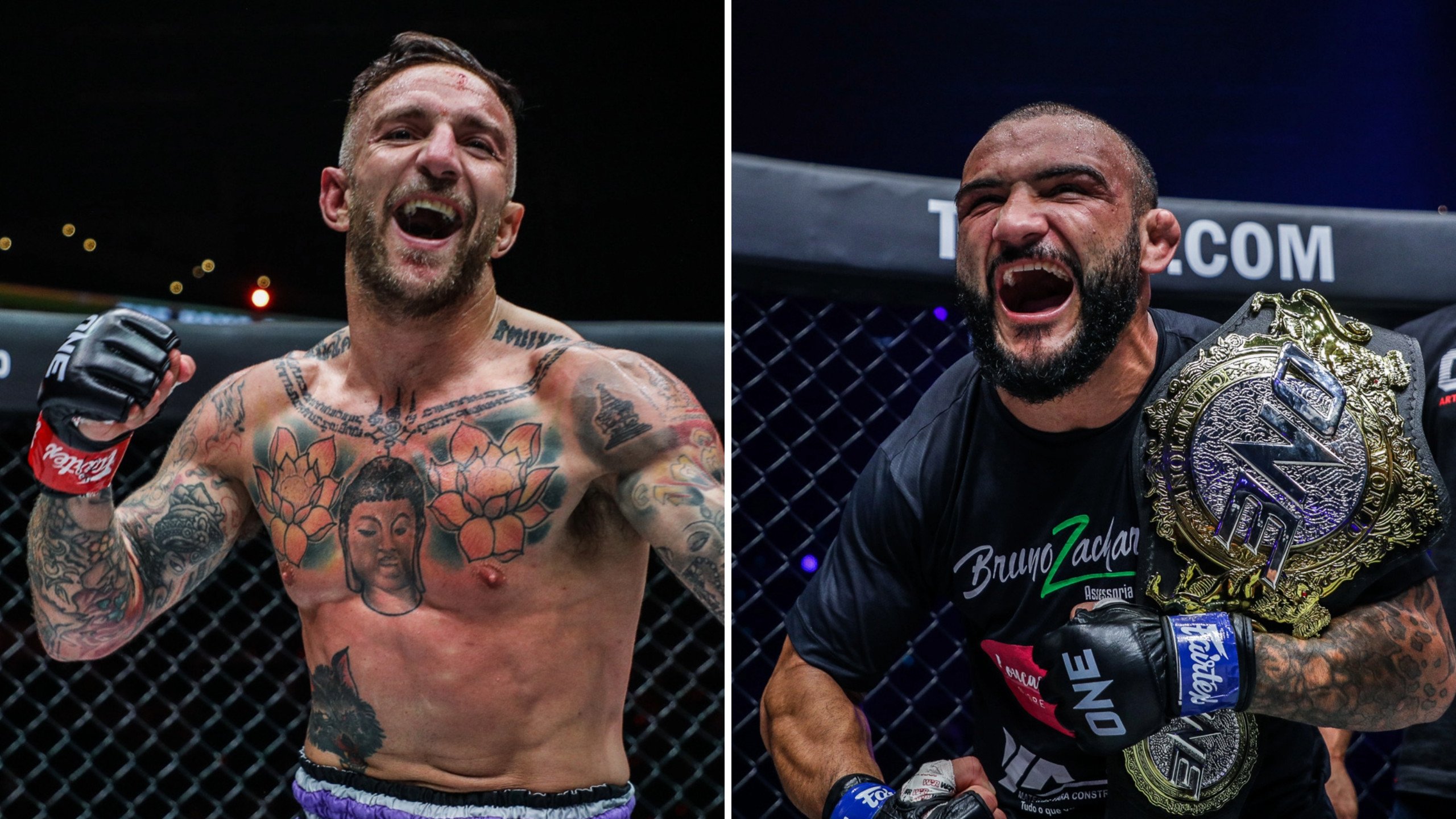 Liam Harrison and John Lineker will fight in January. Photos: ONE Championship