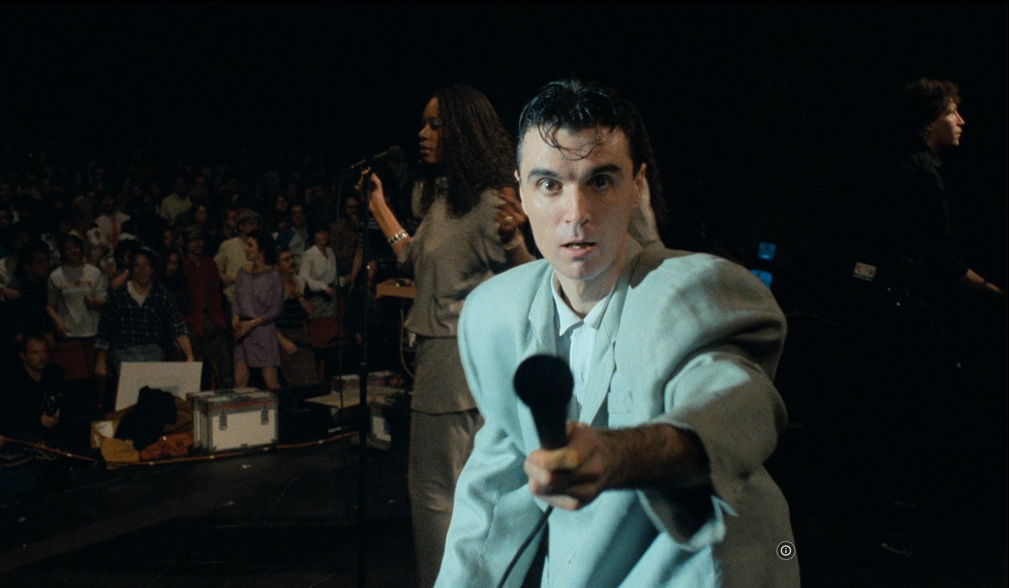 David Byrne of Talking Heads in Stop Making Sense (1984), which many see as one of the best concert movies ever made. Photo: Cinecom Pictures