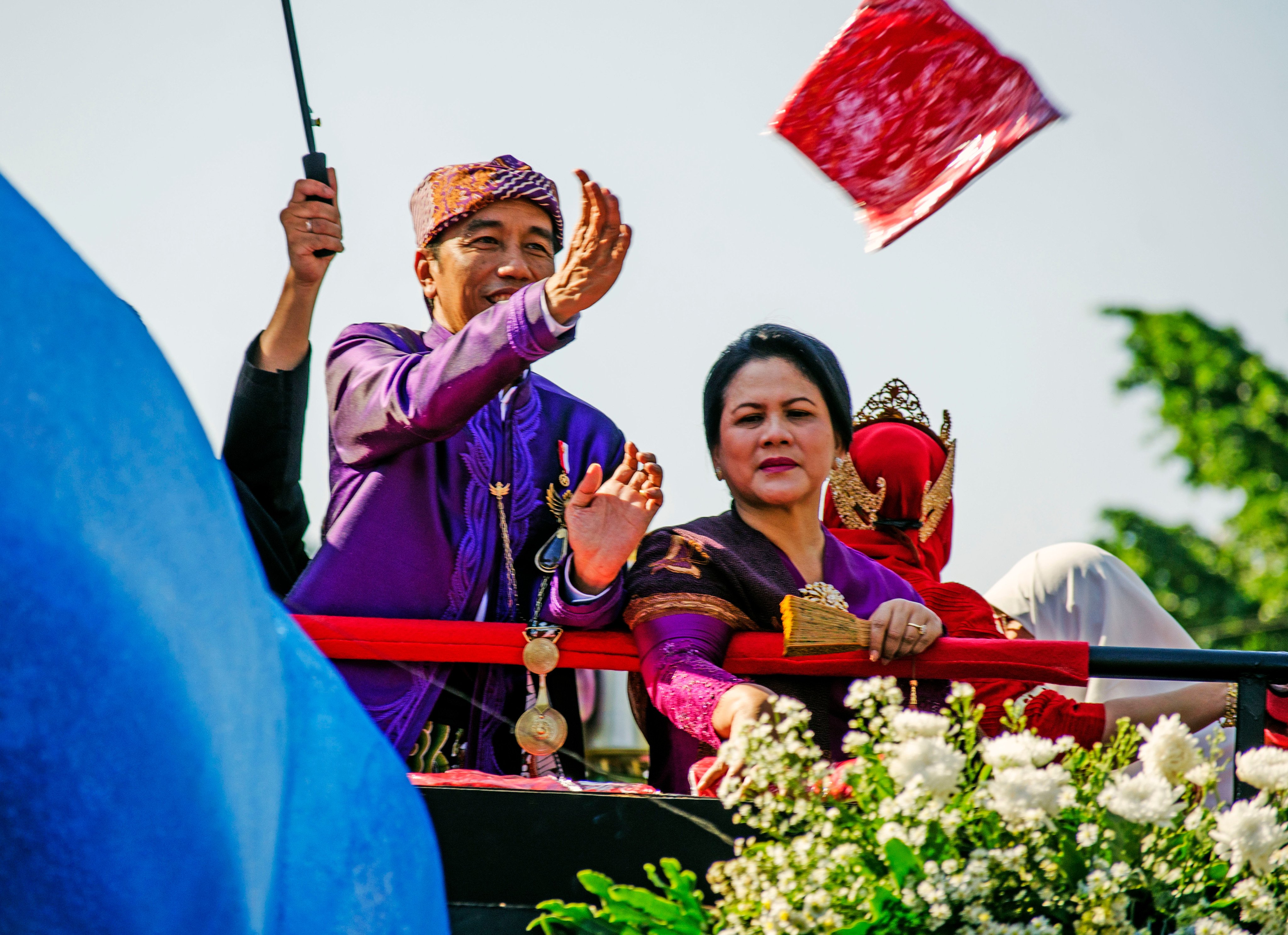 Indonesian President Joko Widodo and his wife Iriana at an event in Bandung, West Java, on August 26, 2017. Photo: Shutterstock 