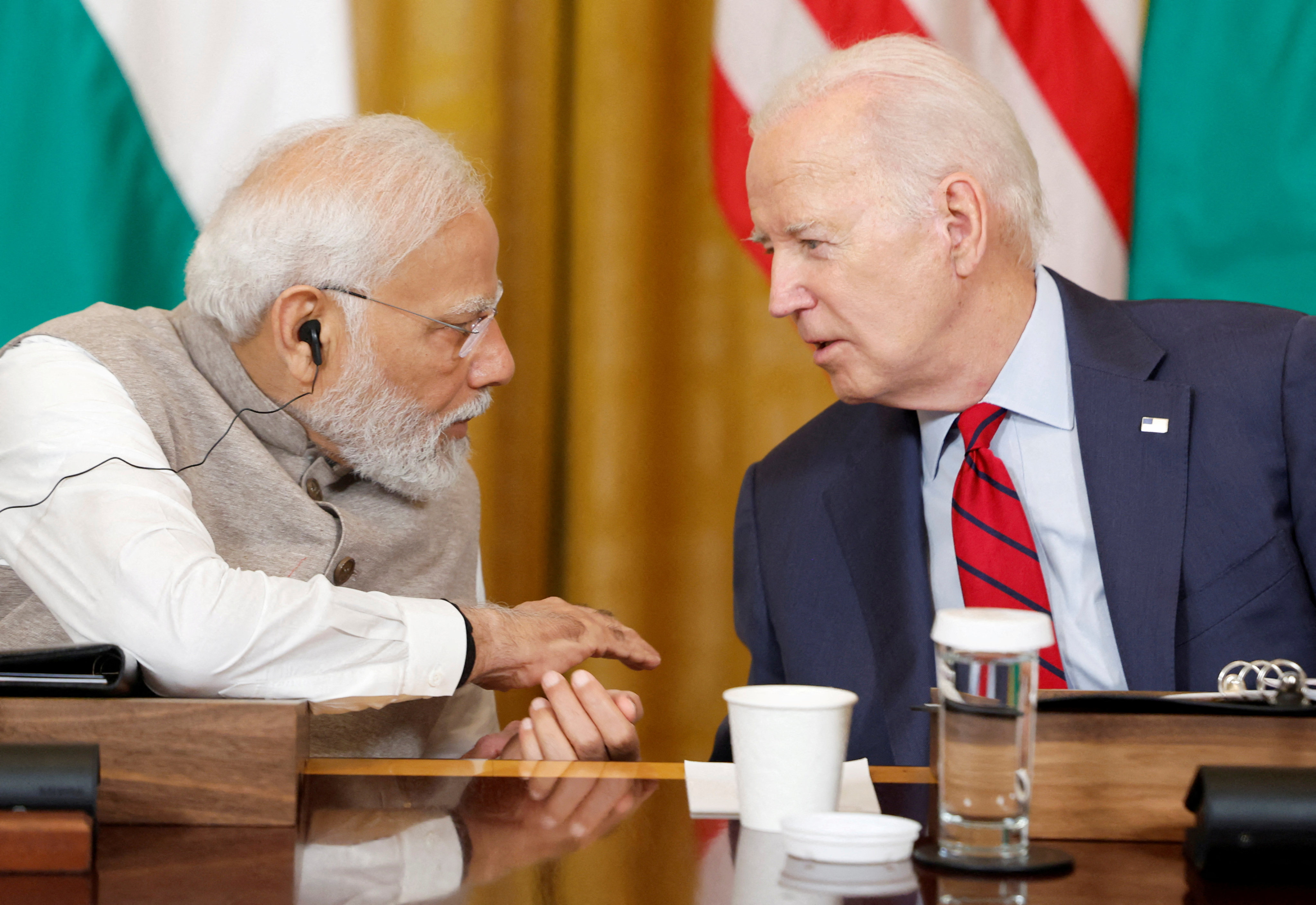 Indian Prime Minister Narendra Modi and US President Joe Biden during a meeting in the White House in June. Analysts said an alleged  plot to assassinate a Sikh separatist on US soil was unlikely to derail the bilateral relationship. Photo: Reuters