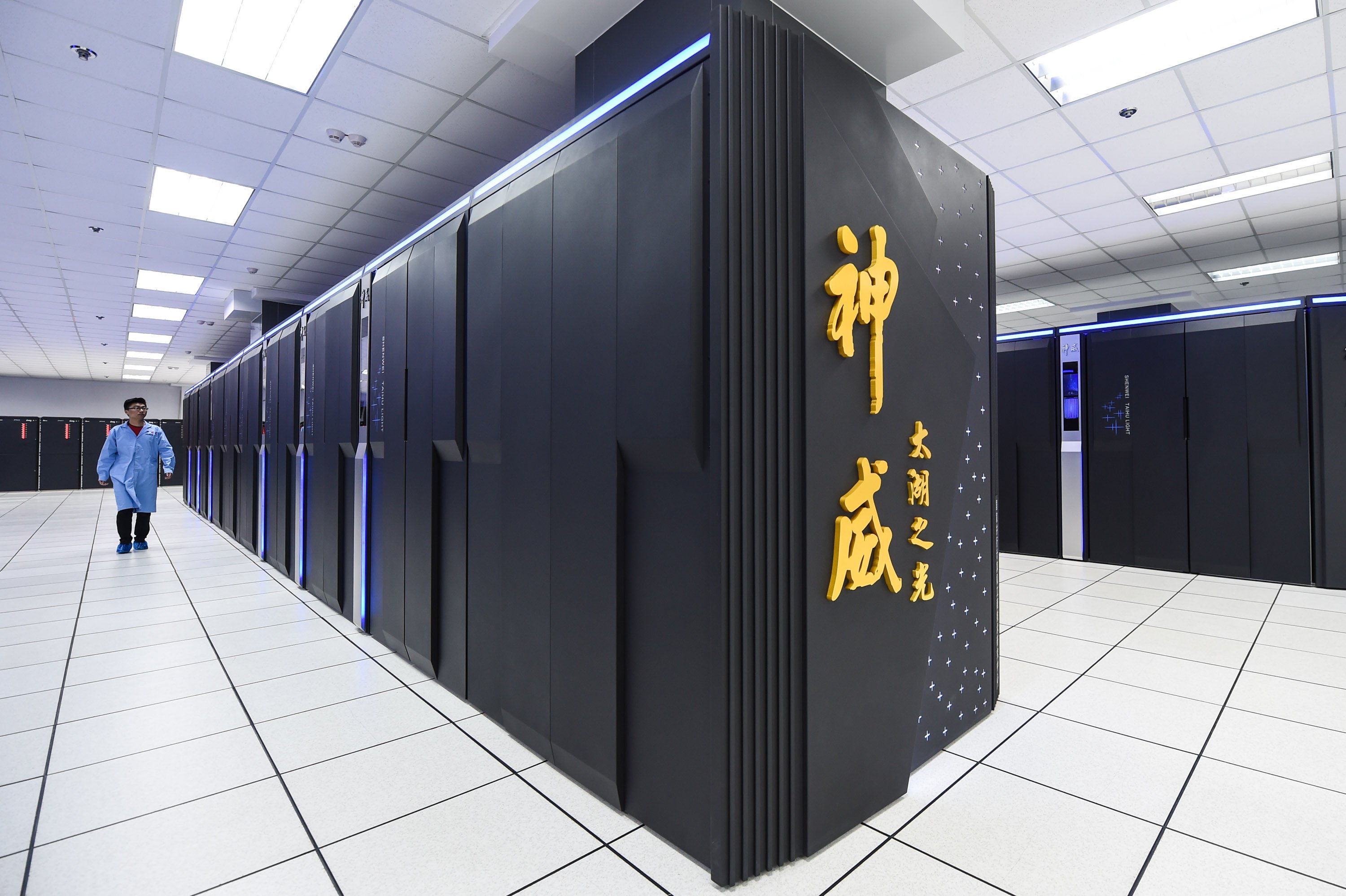 The Sunway OceanLight, a new iteration of the Chinese supercomputer, the Sunway TaihuLight (pictured) has been discussed at a US conference, hinting at how China has circumvented US sanctions to build one of the most powerful supercomputers in the world. Photo: Xinhua