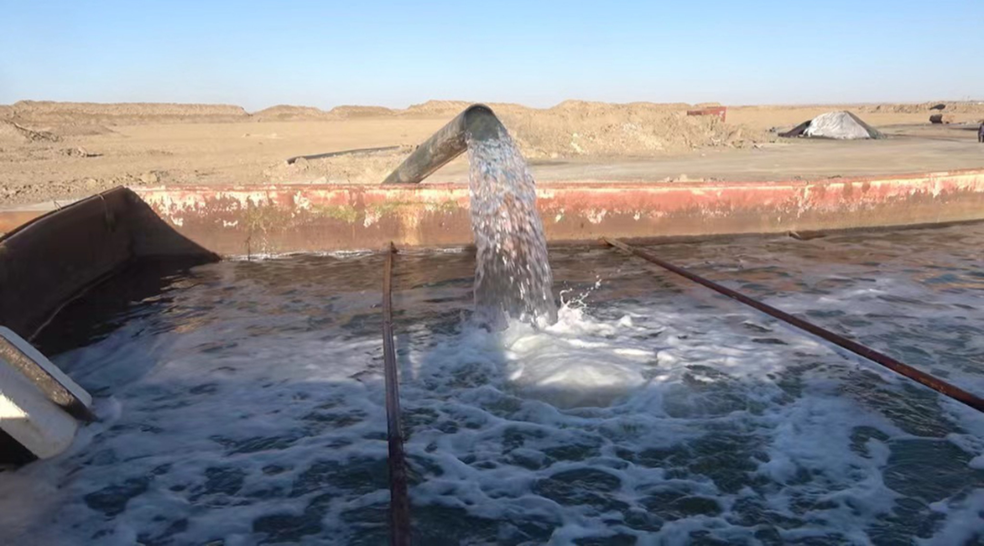 Inspectors found evidence of unauthorised water extraction by resource companies in the Qaidam Basin in Qinghai province. Photo: Xinhua