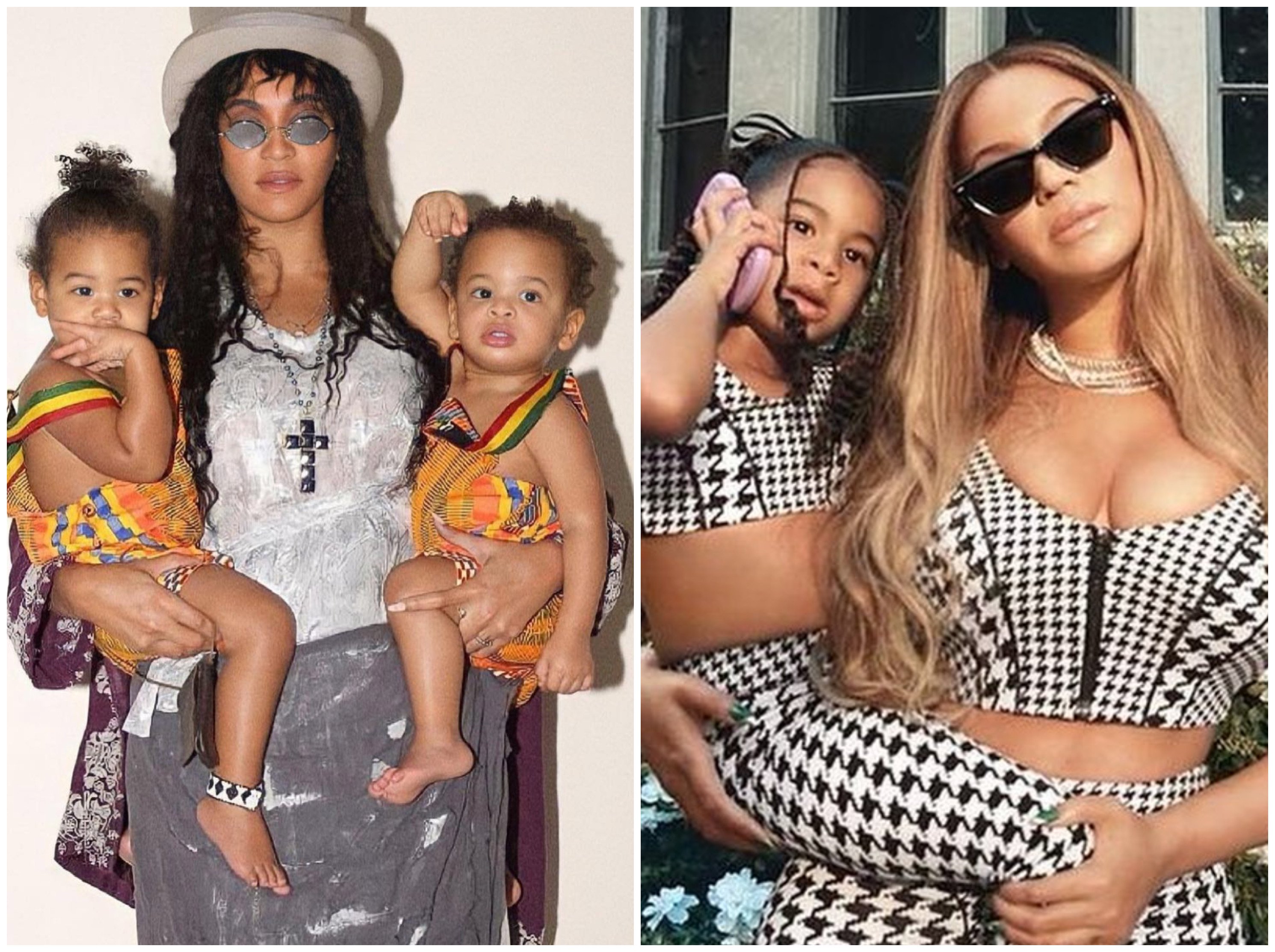 Beyoncé has had some adorable matching fashion moments with her twins, Rumi and Sir. Photos: @beyonce904, @beyonce/Instagram