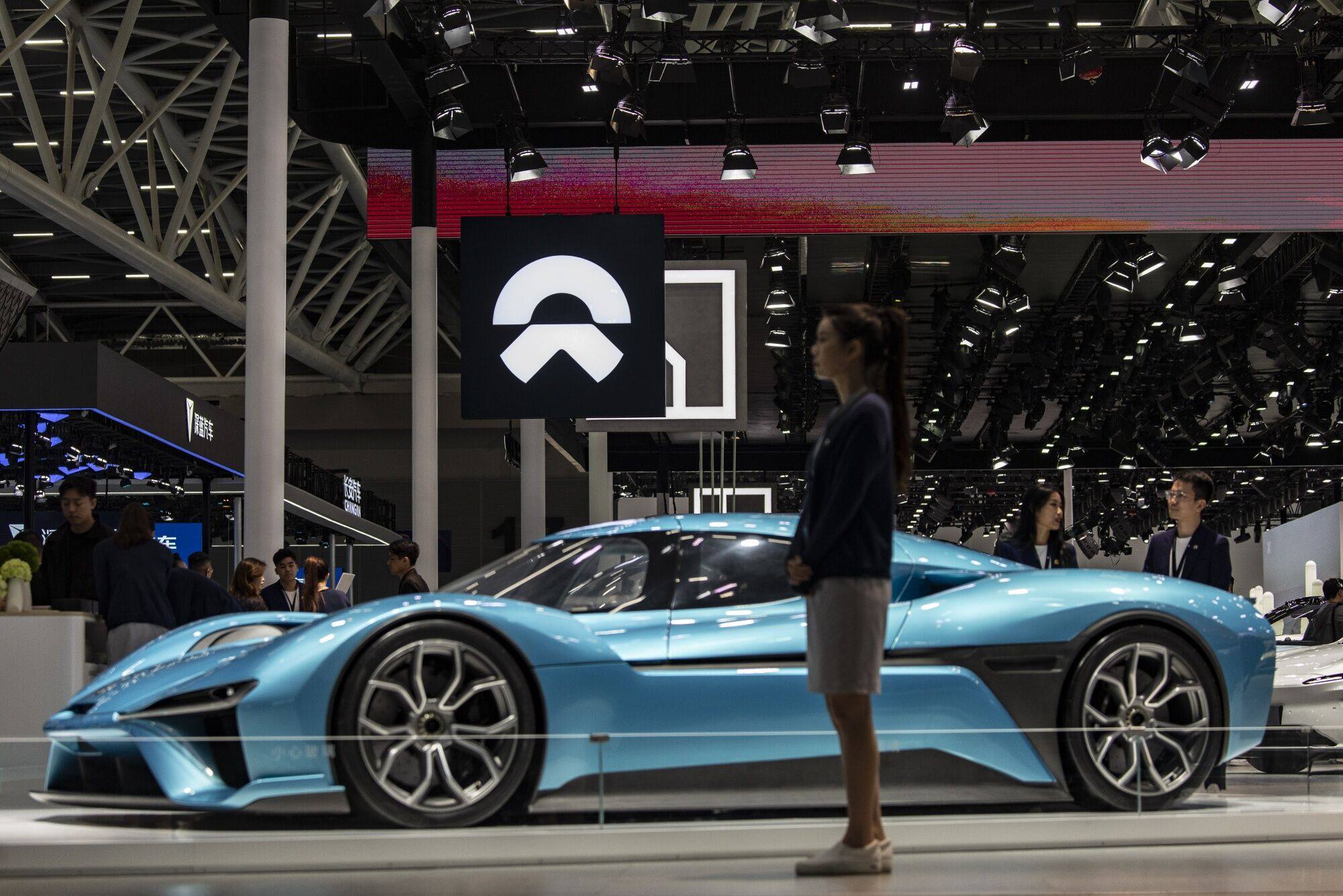 The Nio EP9 performance car on display at the Guangzhou Auto Show in Guangzhou, China, on November 17, 2023. Photo: Bloomberg