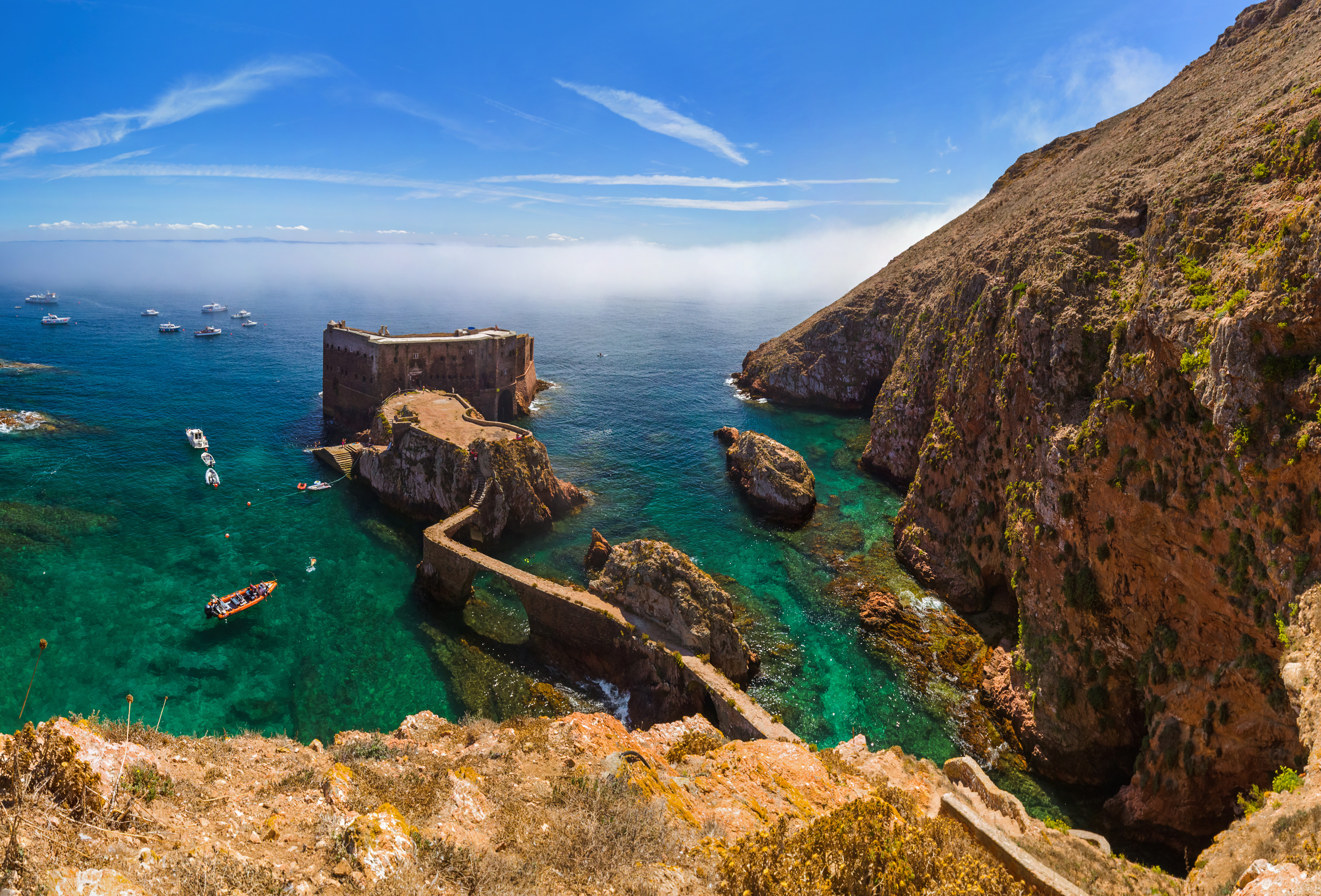 The 17th-century fort on Berlenga island in Portugal is one of many hidden gems to be discovered on a trip around the quieter parts of the country. Photo: Shutterstock