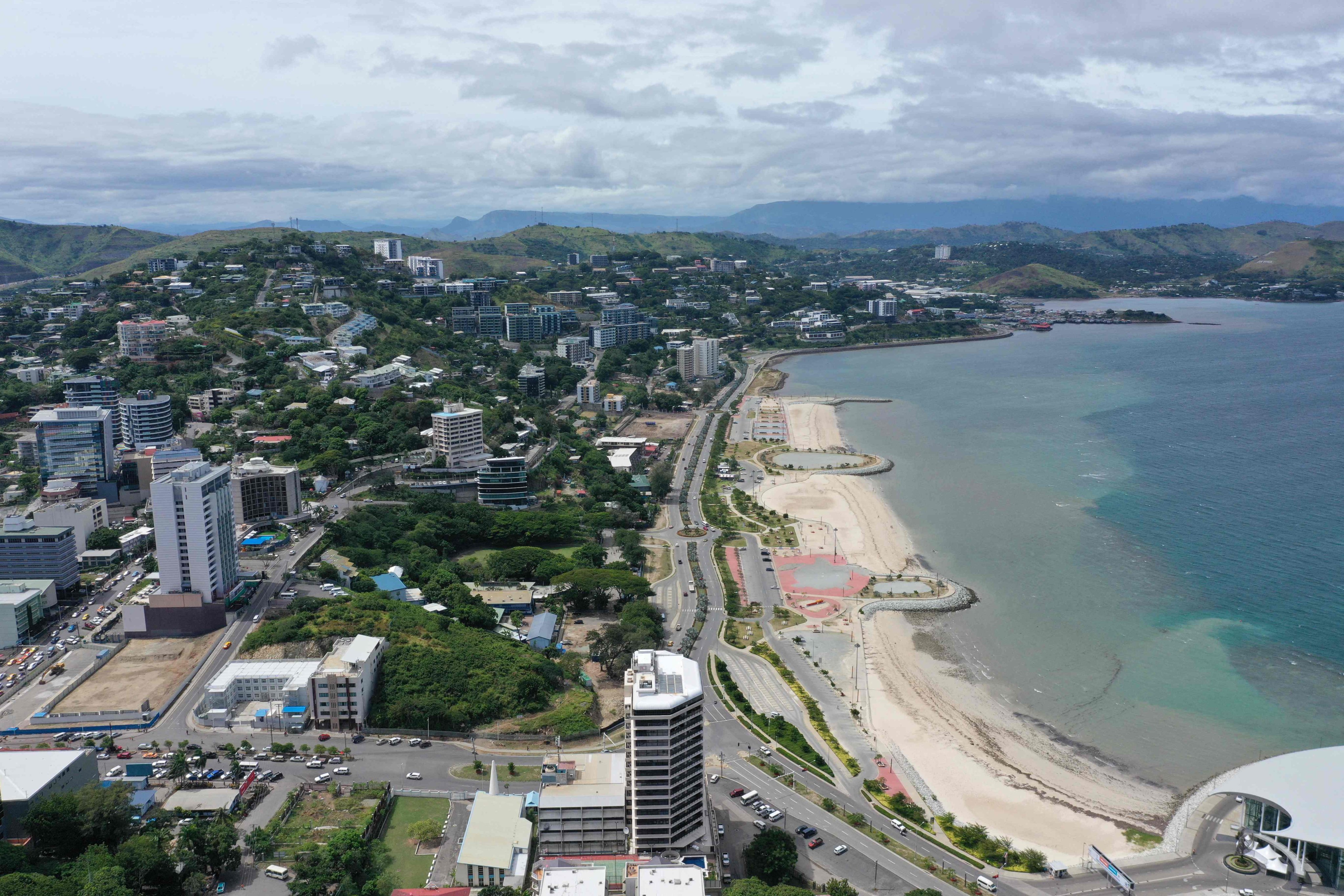 An aerial view of Papua New Guinea’s capital Port Moresby. Photo: AFP