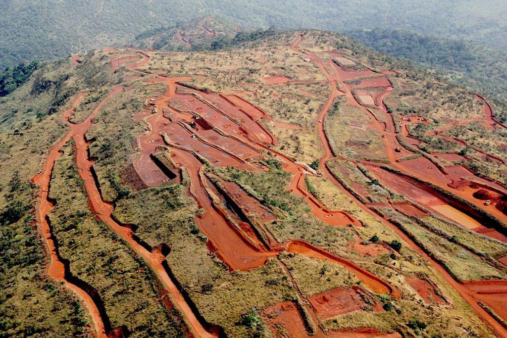 Simandou iron ore mine in Guinea, West Africa. Rio Tinto has interests in two blocks within Simandou, the world’s biggest untapped source of high-grade iron ore. Photo: Handout