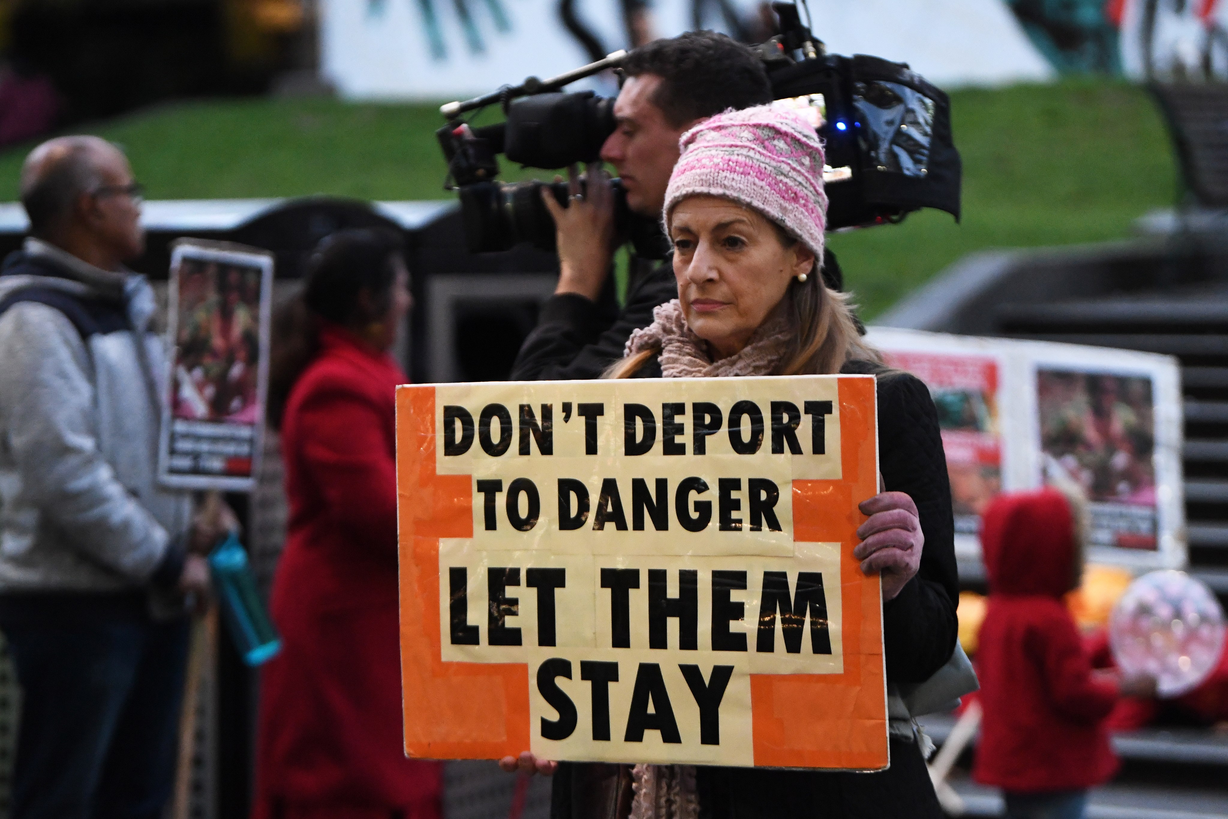 Protesters at a May 2019 rally in Melbourne. For two decades, the Australian government had, on national security grounds, been able to detain illegal arrivals to the country for life. Photo: EPA-EFE