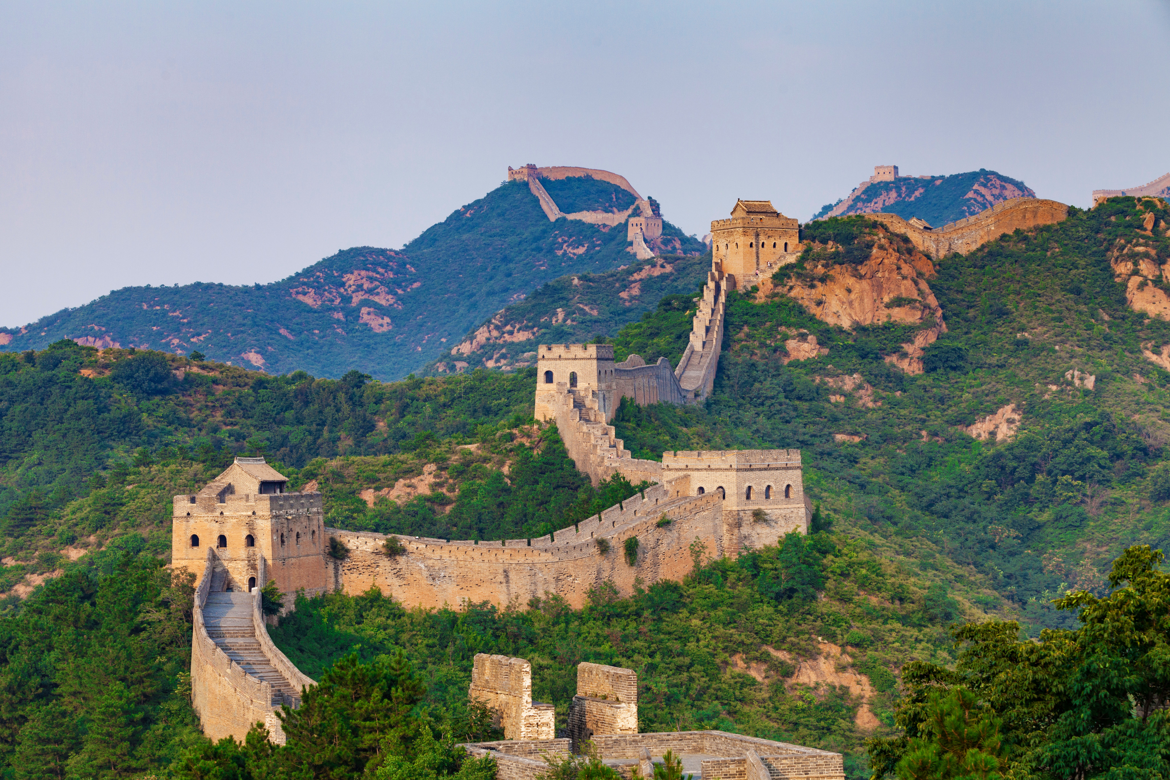 Scientists have found the Great Wall of China is actually being protected by thin layers of moss and lichen. Photo: Shutterstock.