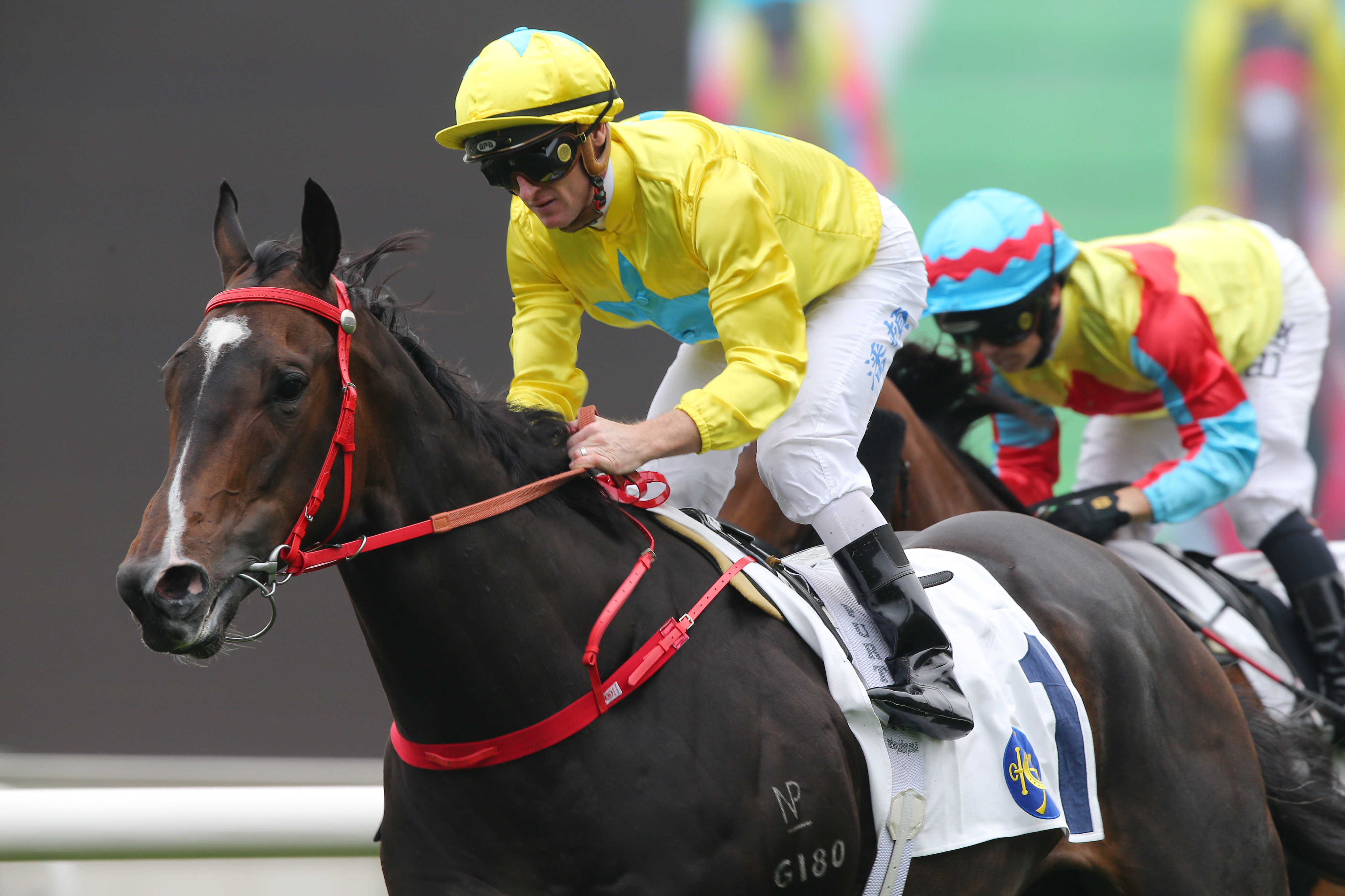 Lucky Sweynesse and Zac Purton win the Group Two Sprint Cup (1,200m) at Sha Tin in April. Photo: Kenneth Chan