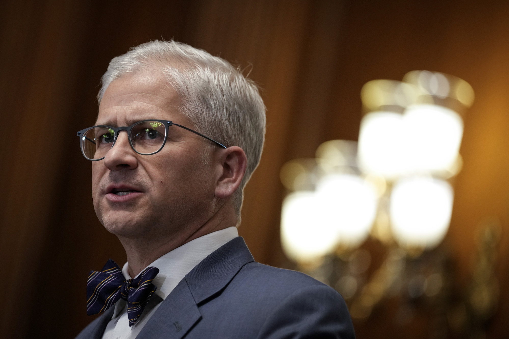 Representative Patrick McHenry, Republican of North Carolina, chairs the House Financial Services Committee. Photo: Getty Images/TNS