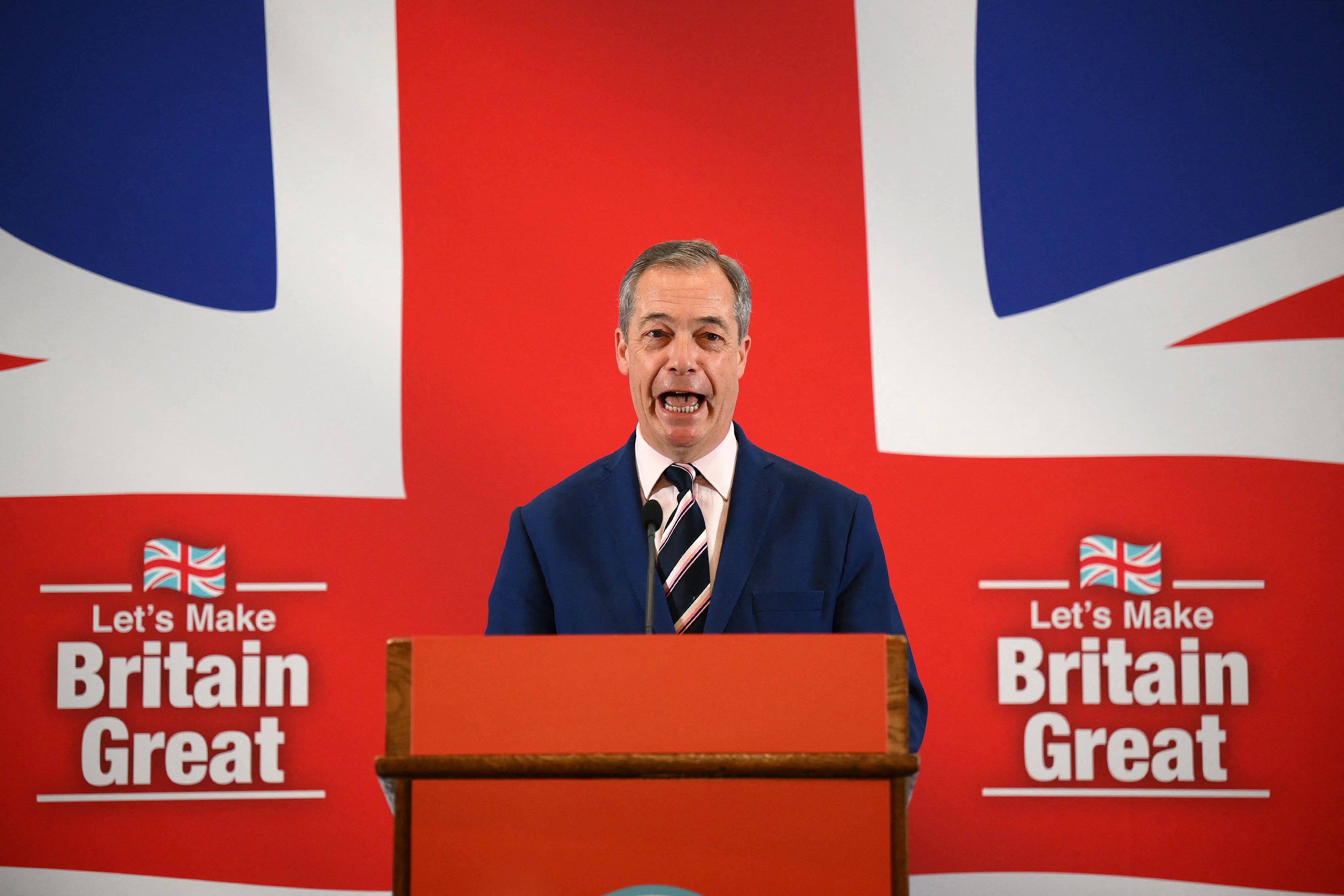 Nigel Farage has said he would be ‘very surprised if I were not Conservative leader by 2026’. File photo: AFP