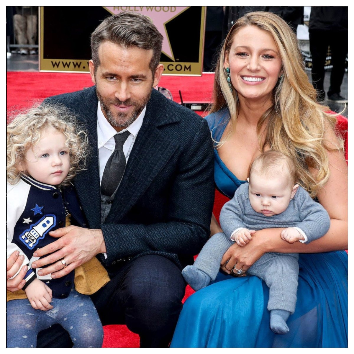 Deadpool’s Ryan Reynolds and his Gossip Girl star wife  Blake Lively have four children, all aged 8 and under. Photo: @afam_themovieplug/Instagram
