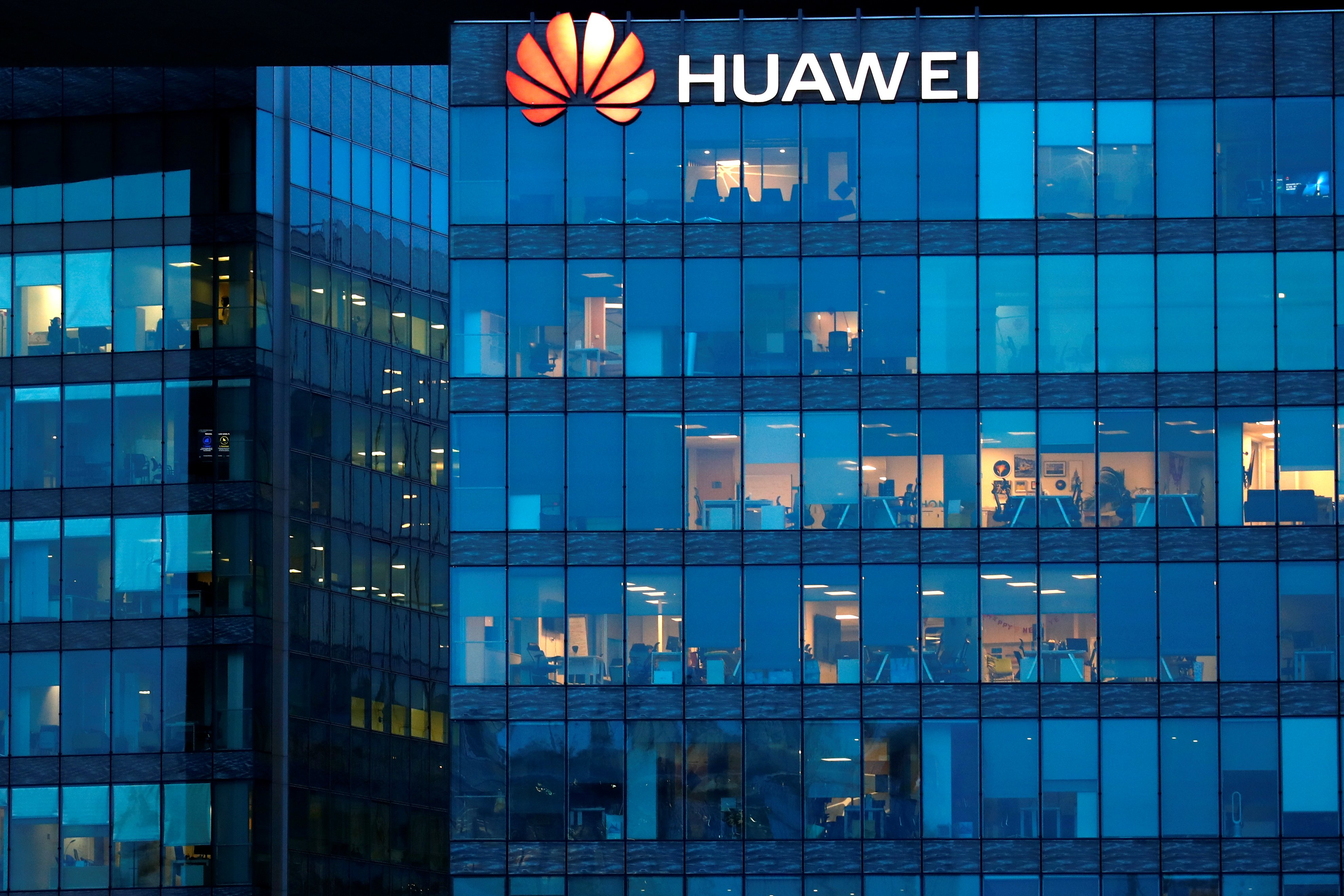 The French headquarters of Huawei Technologies in Boulogne-Billancourt near Paris. Photo: Reuters