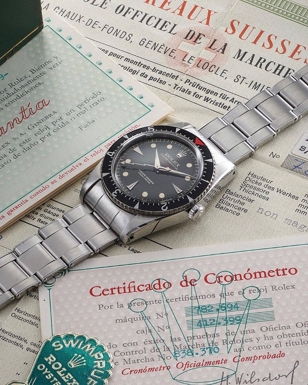 Spotting a fake Rolex is down to experience and attention to detail. Photo: @phillipswatches/Instagram