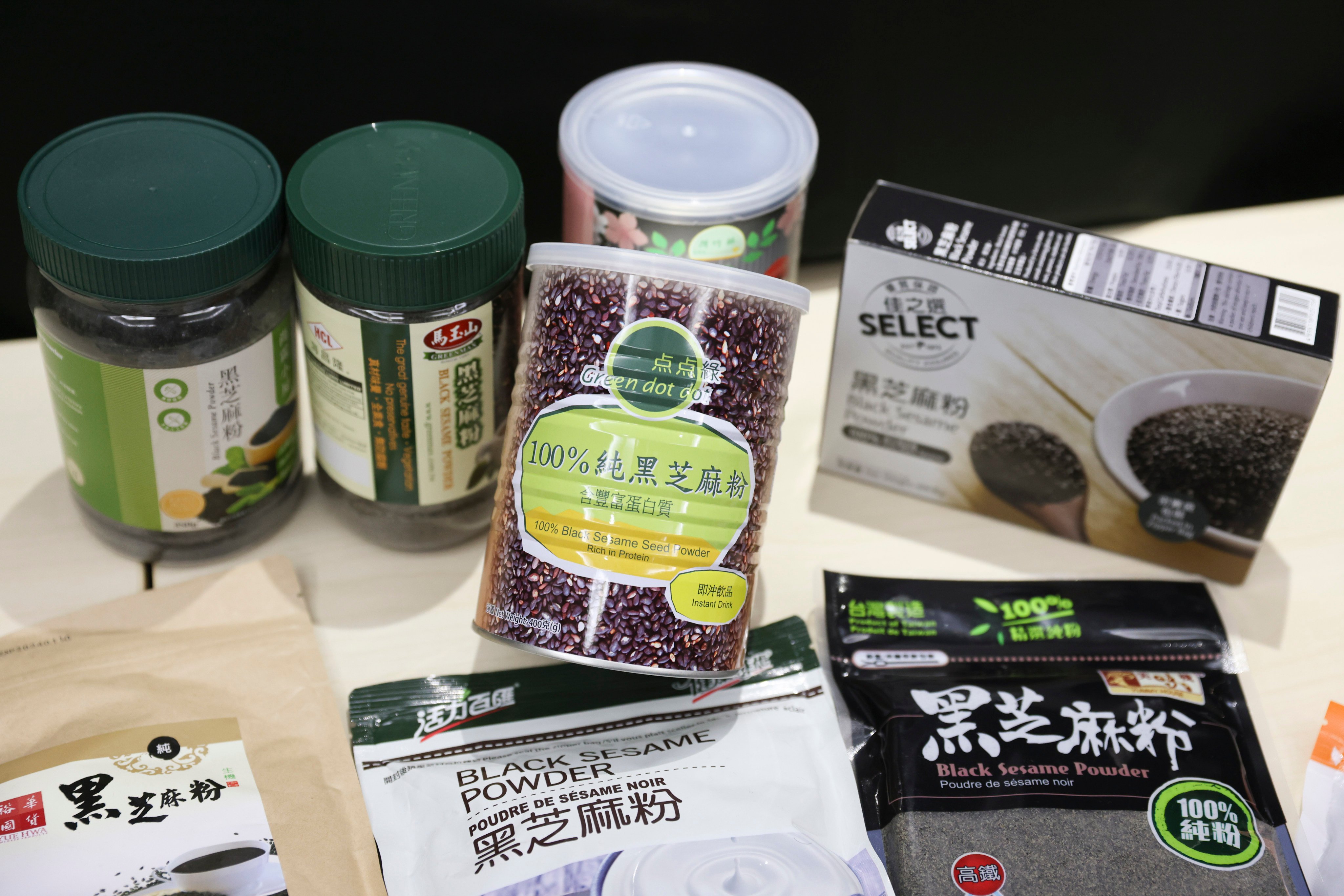 Some of the sesame products tested by the Consumer Council for its latest report. Photo: Yik Yeung-man