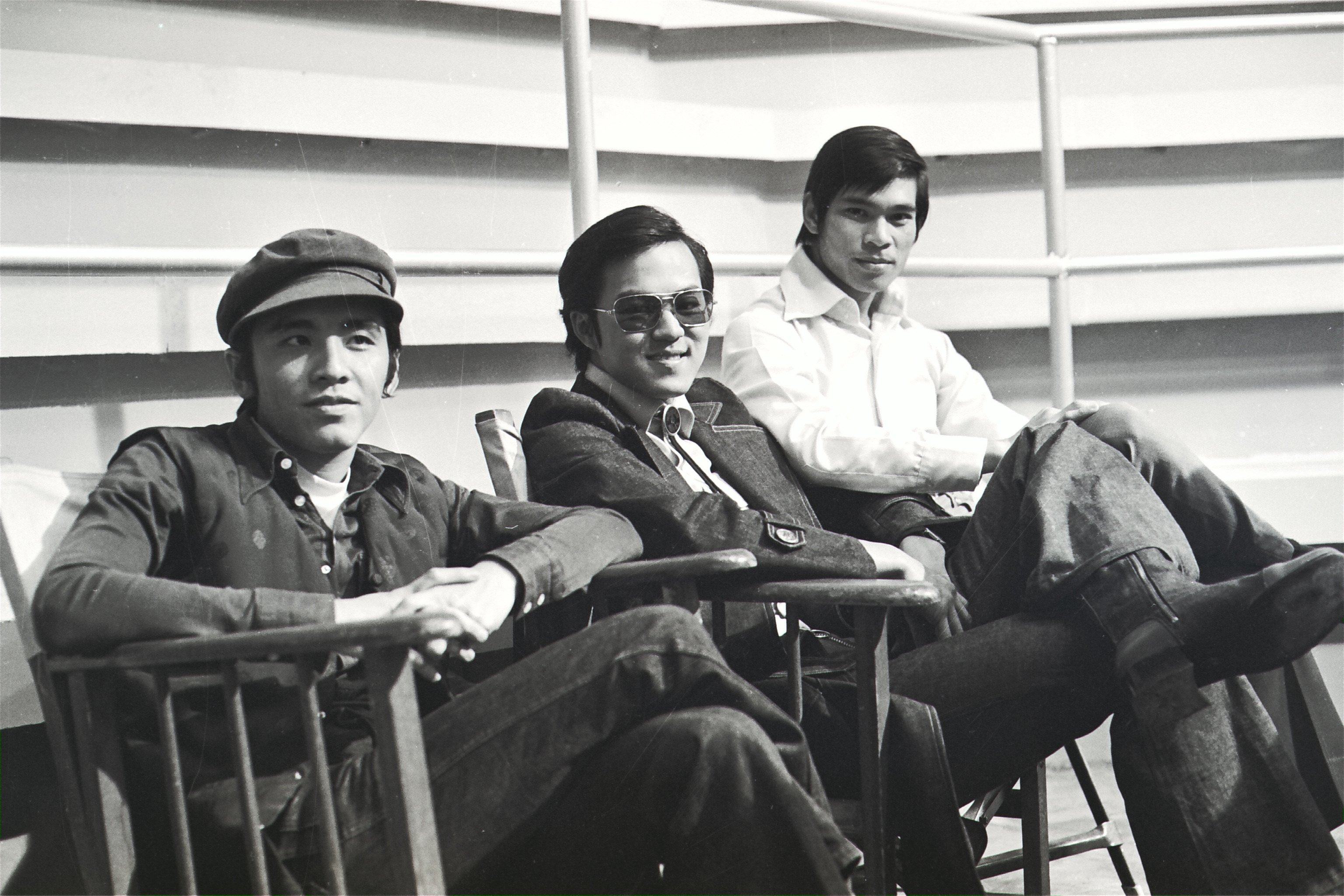 Ti Lung (left) and Chen Kuan-tai at the Shaw Brothers studio in 1972. Photo: C.Y. Tam
